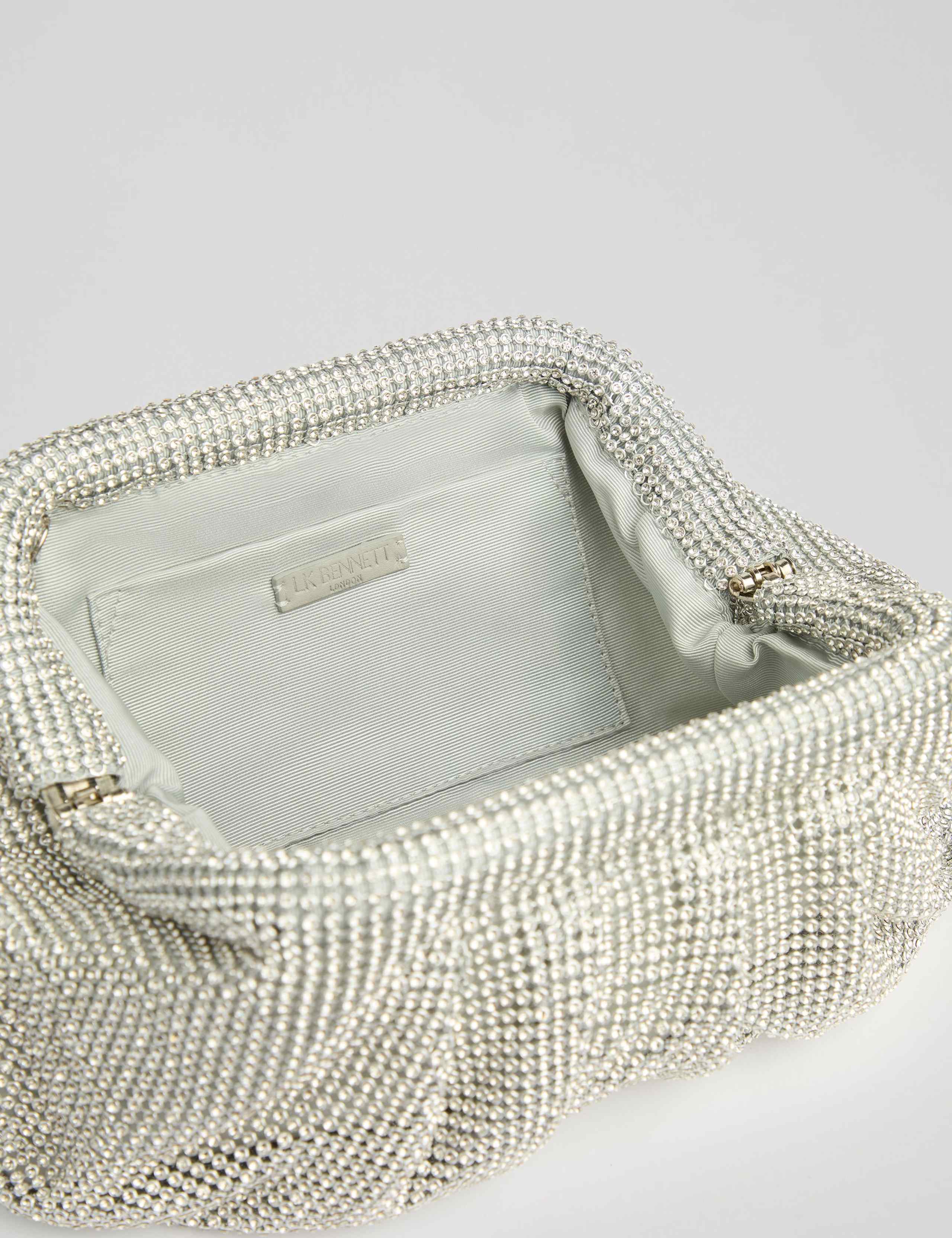 Crystal Metallic Chain Strap Clutch Bag 3 of 3