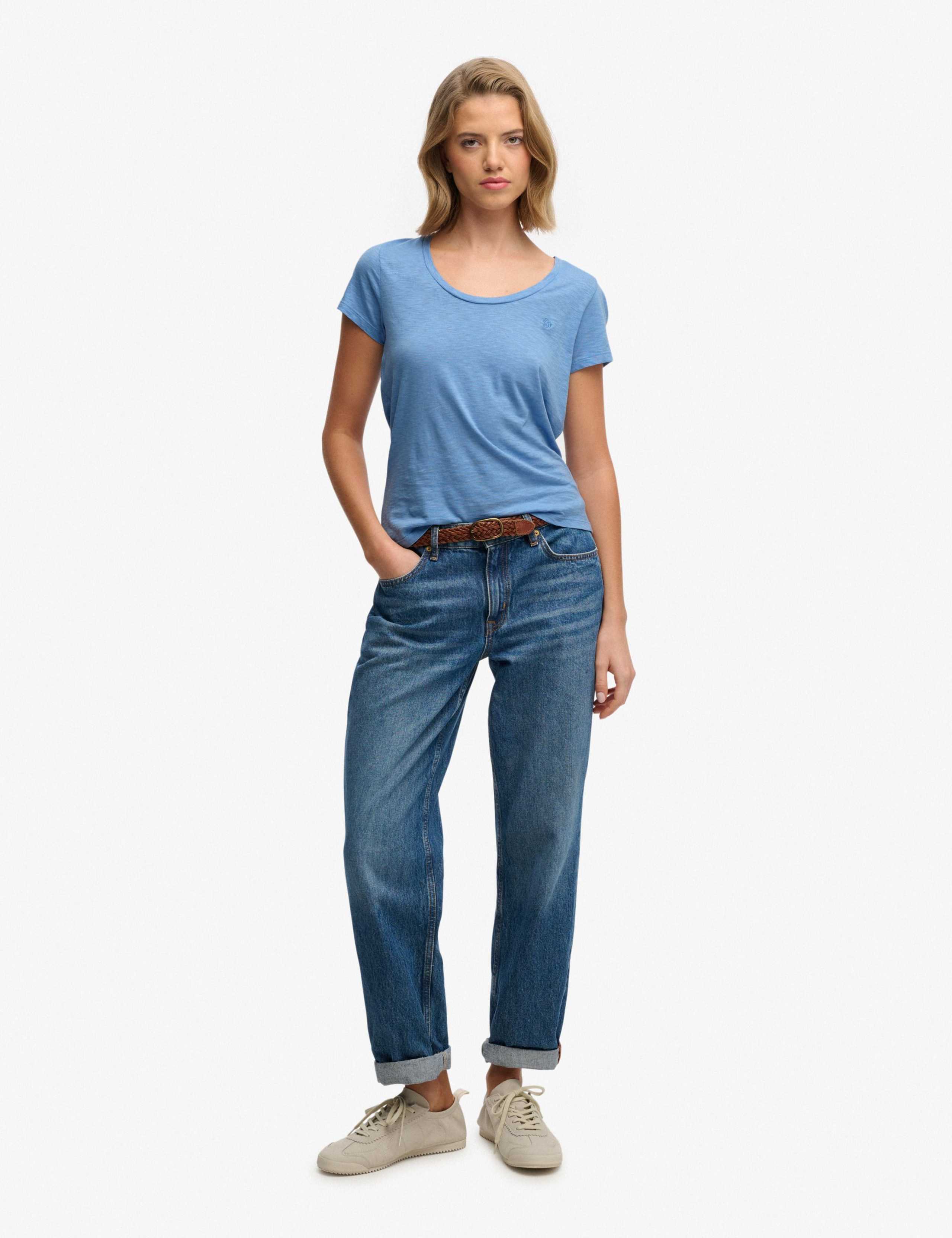 Pure Cotton Scoop Neck T-Shirt 3 of 7