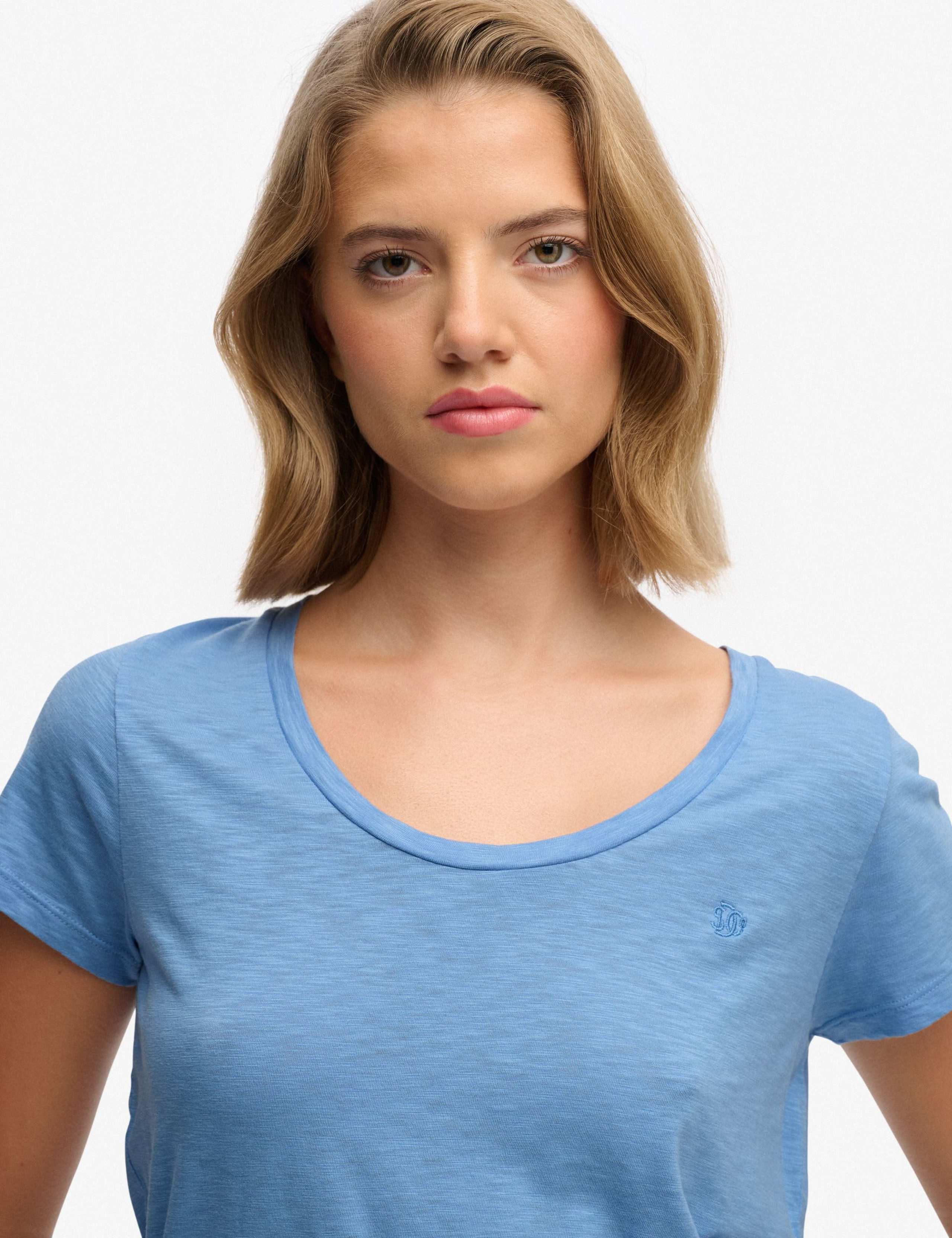 Pure Cotton Scoop Neck T-Shirt 4 of 7