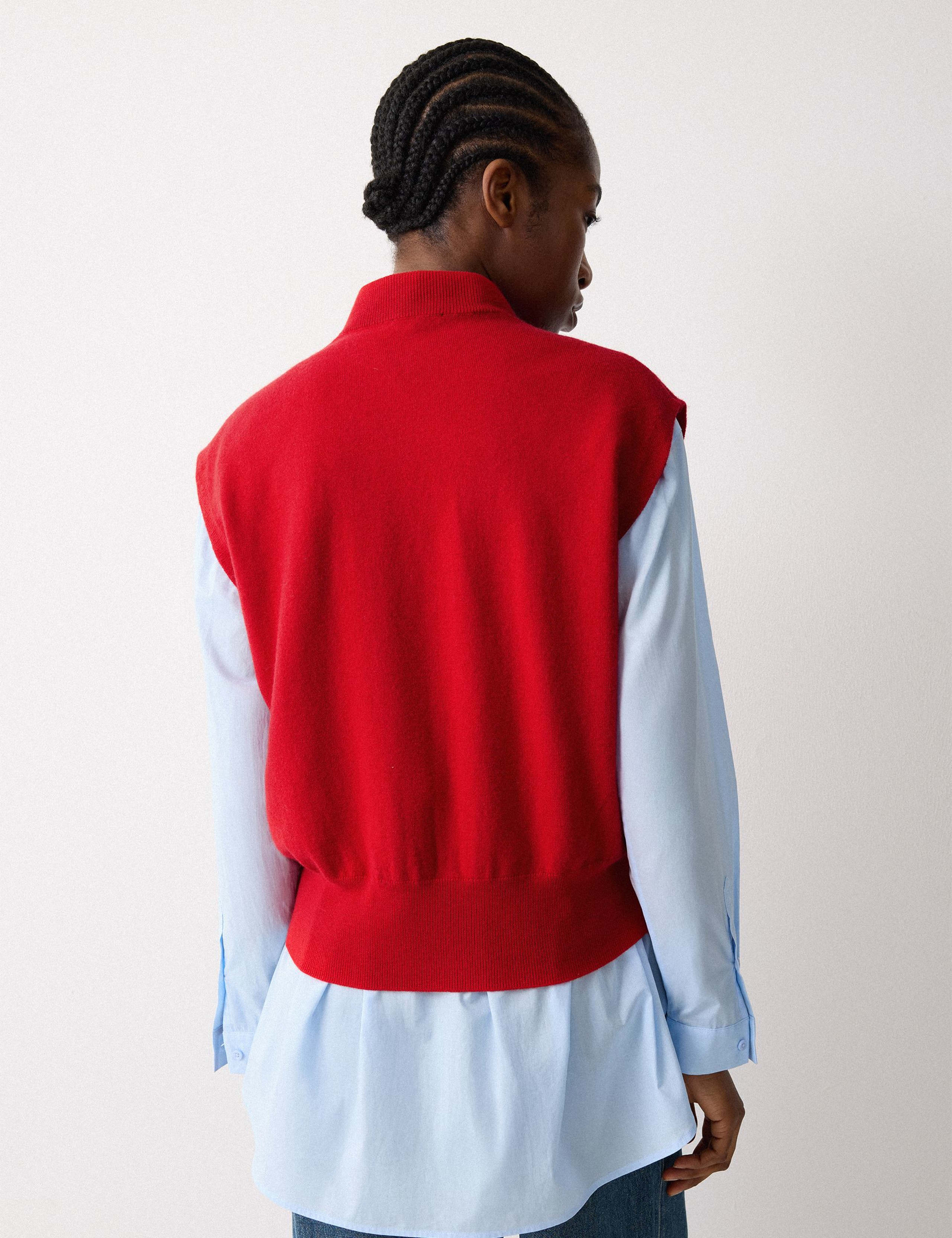 Pure Wool Textured Knitted Vest 5 of 5