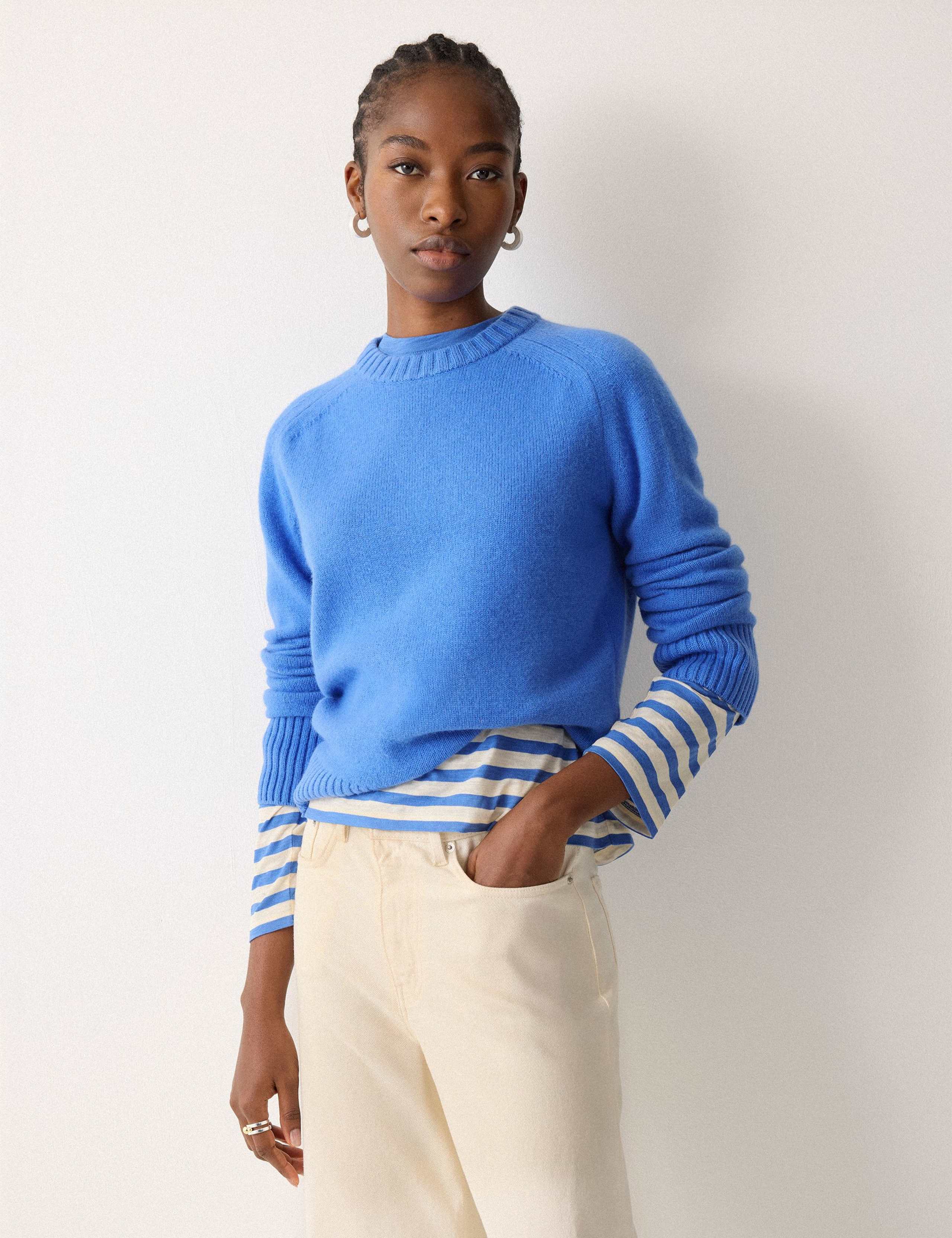 Pure Cotton Striped Raglan Sleeve Top 6 of 6