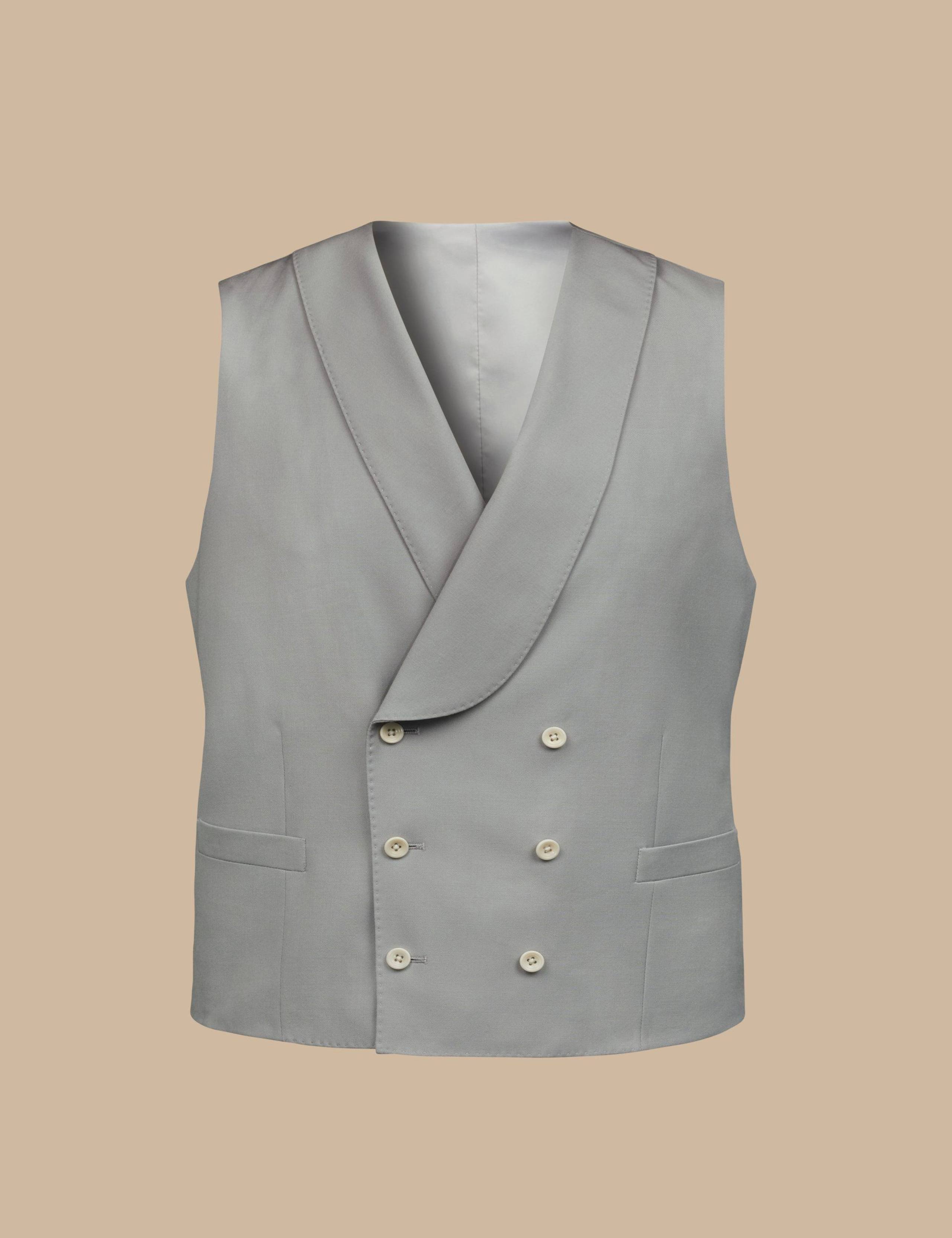 Pure Wool Double Breasted Waistcoat 4 of 4
