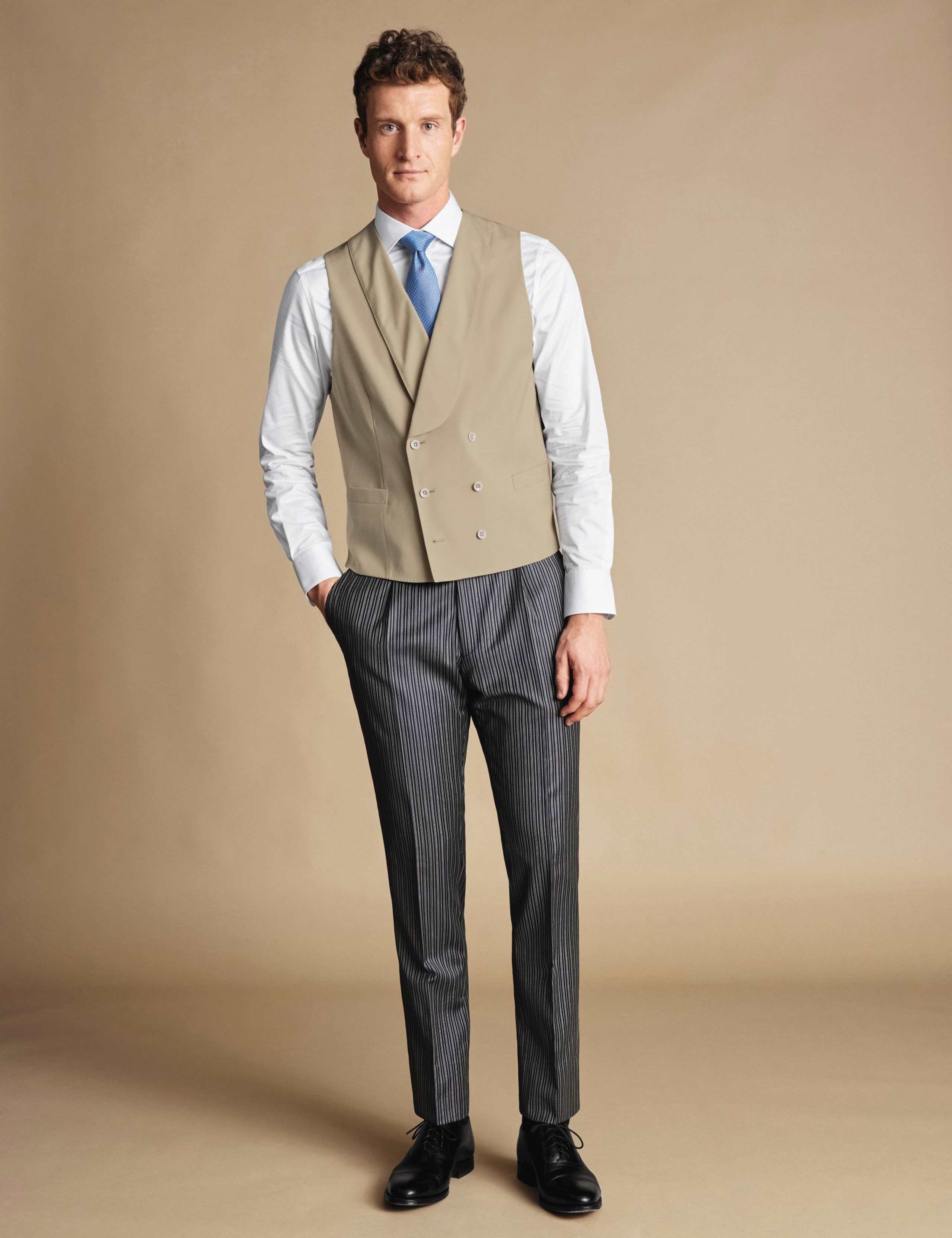 Pure Wool Double Breasted Waistcoat 2 of 6