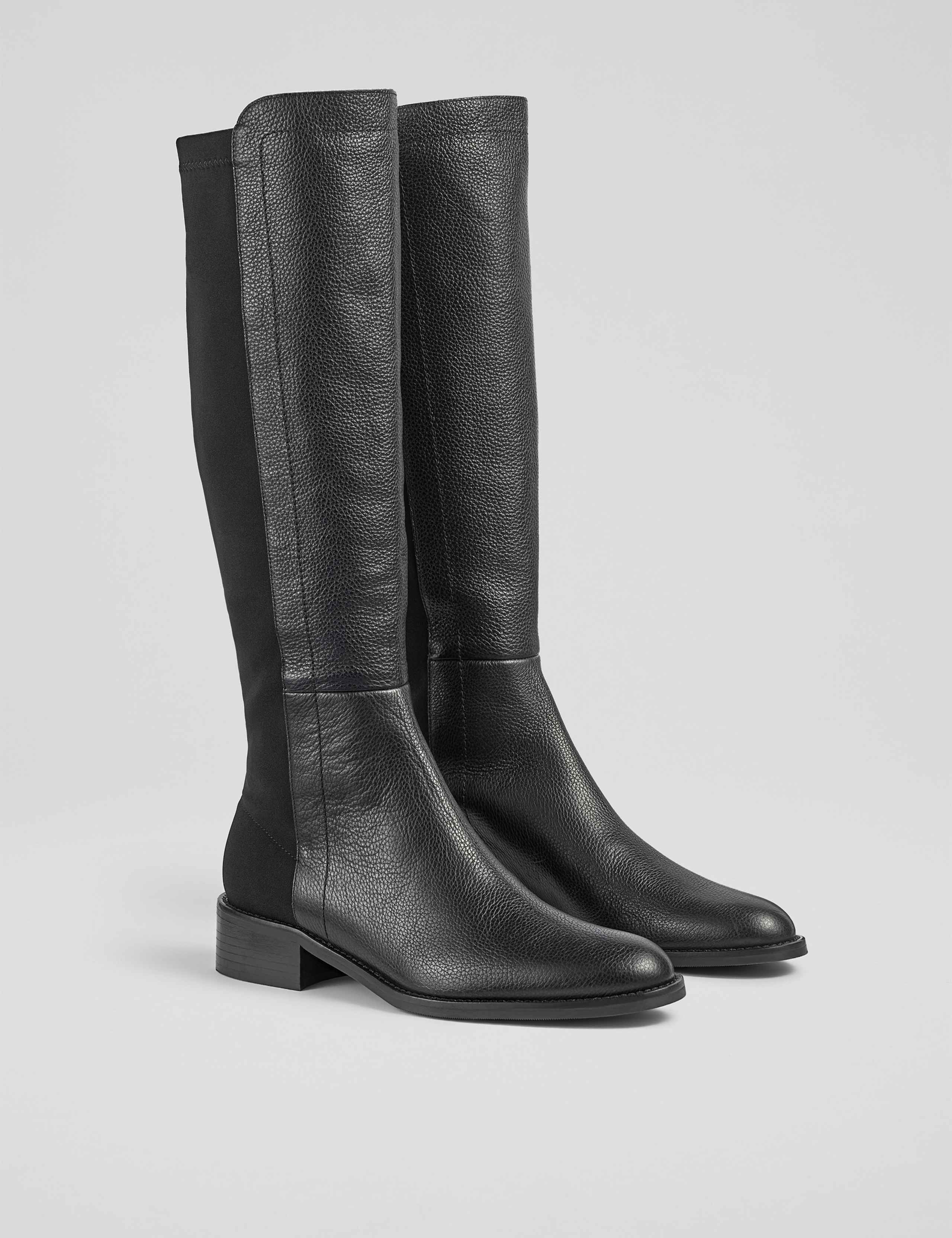 Leather Knee High Boots 2 of 4