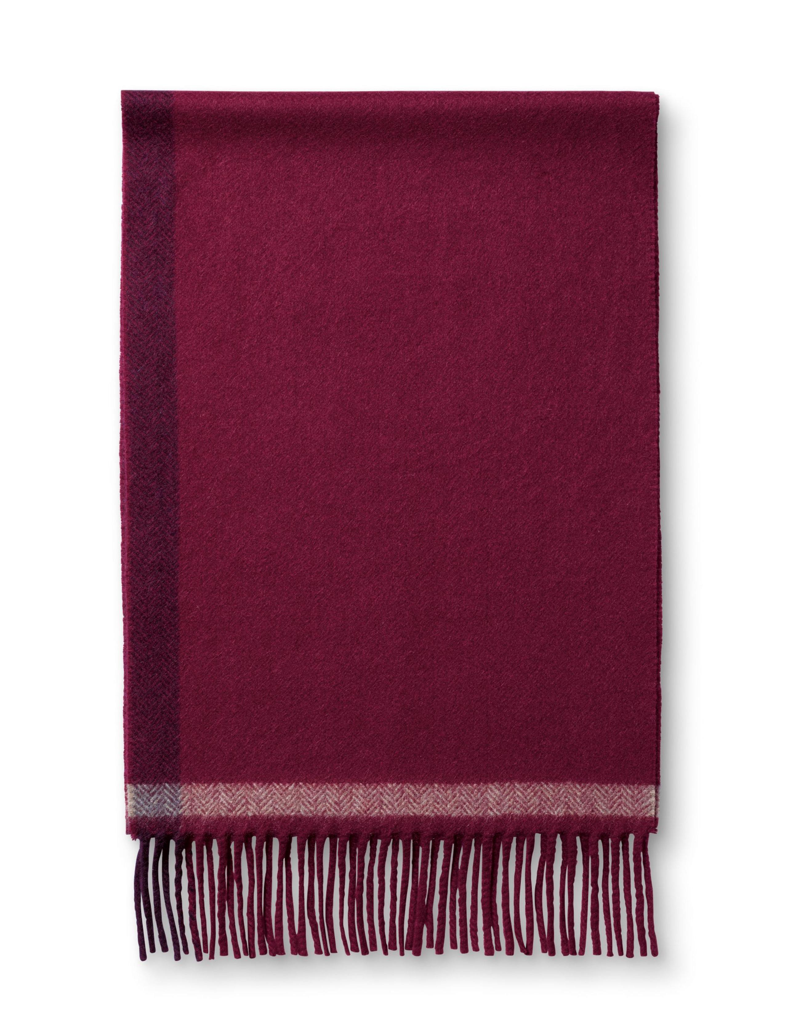 Pure Cashmere Herringbone Scarf 3 of 3