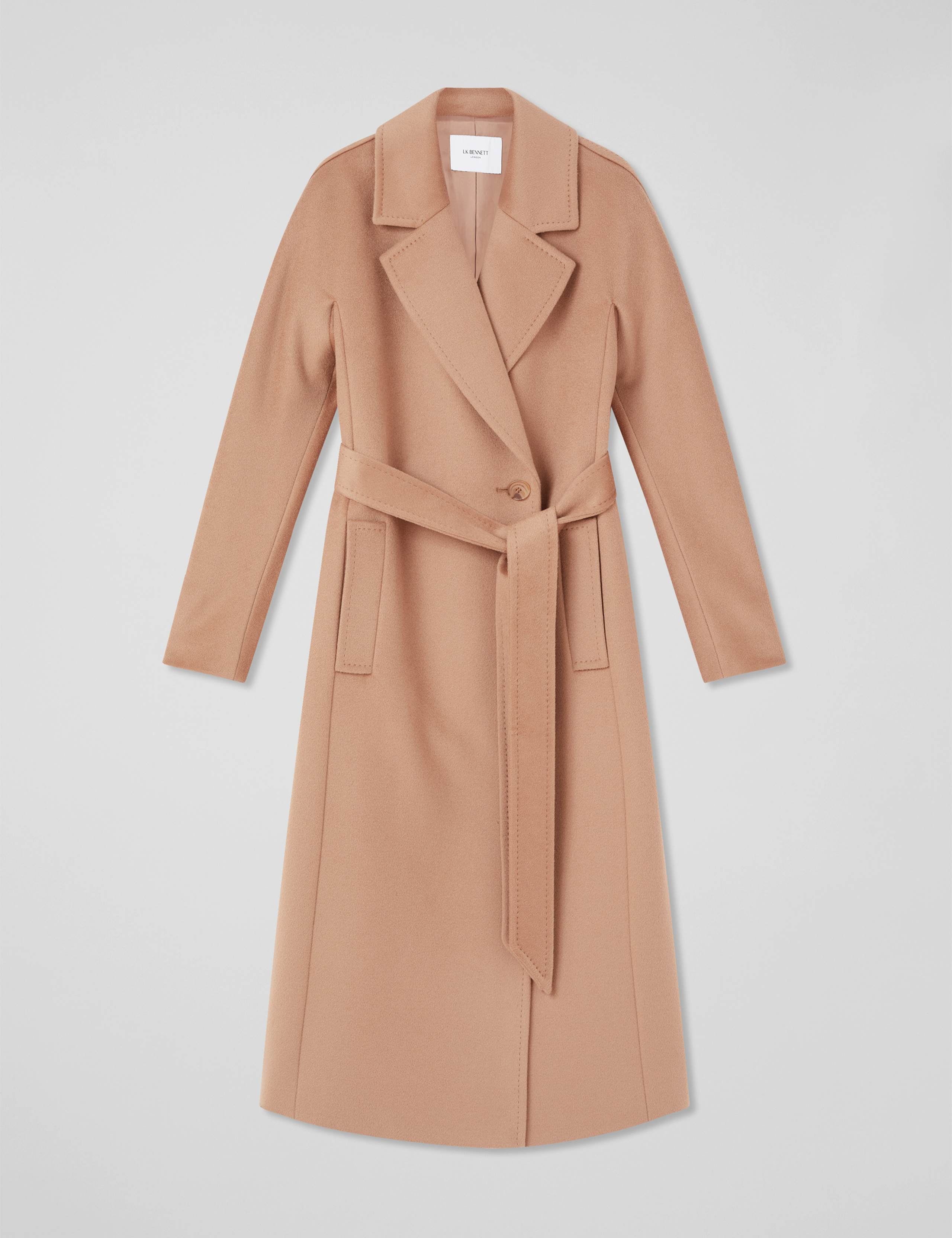 Pure Wool Belted Longline Coat 2 of 4