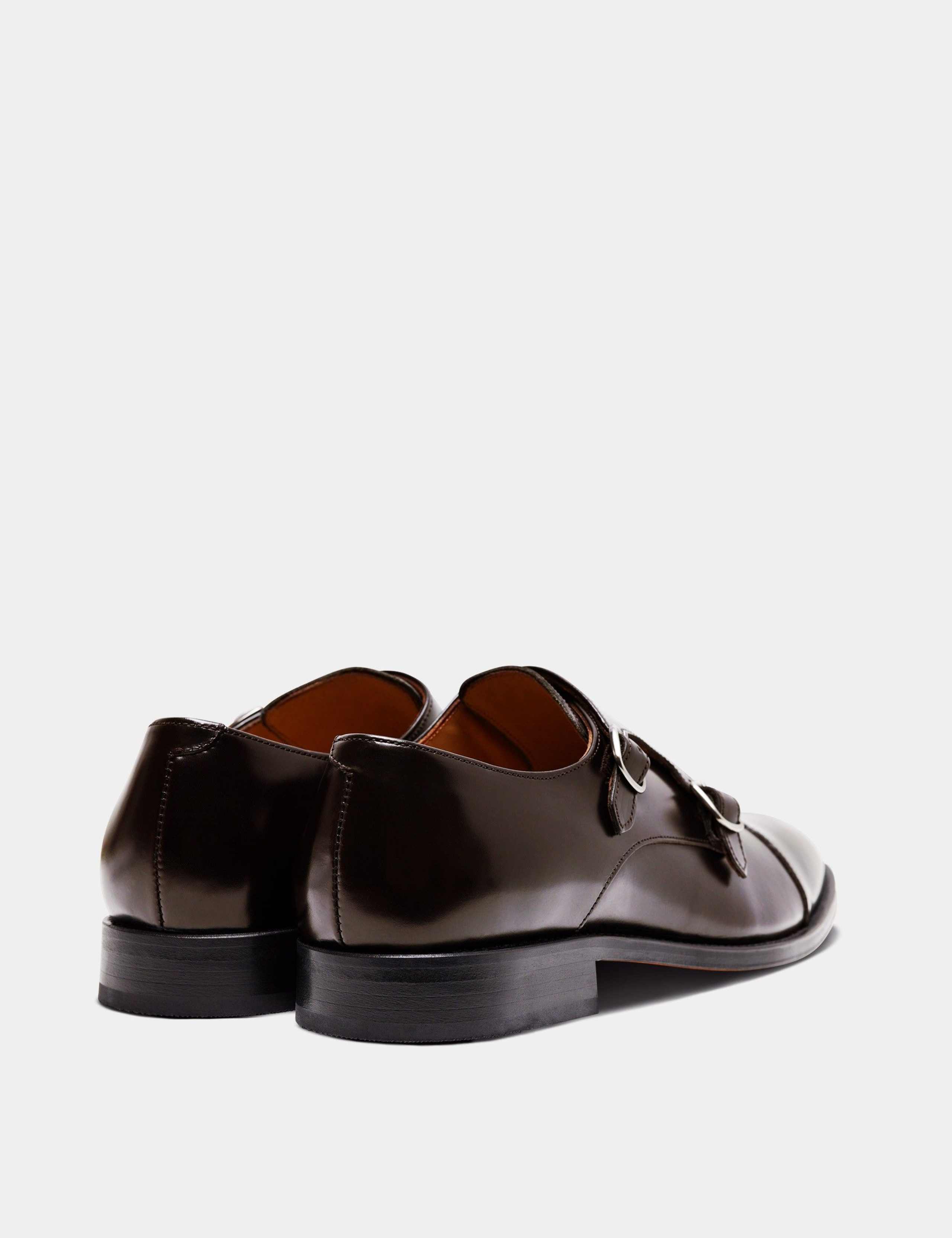 Leather Double Monk Strap Shoes 3 of 3