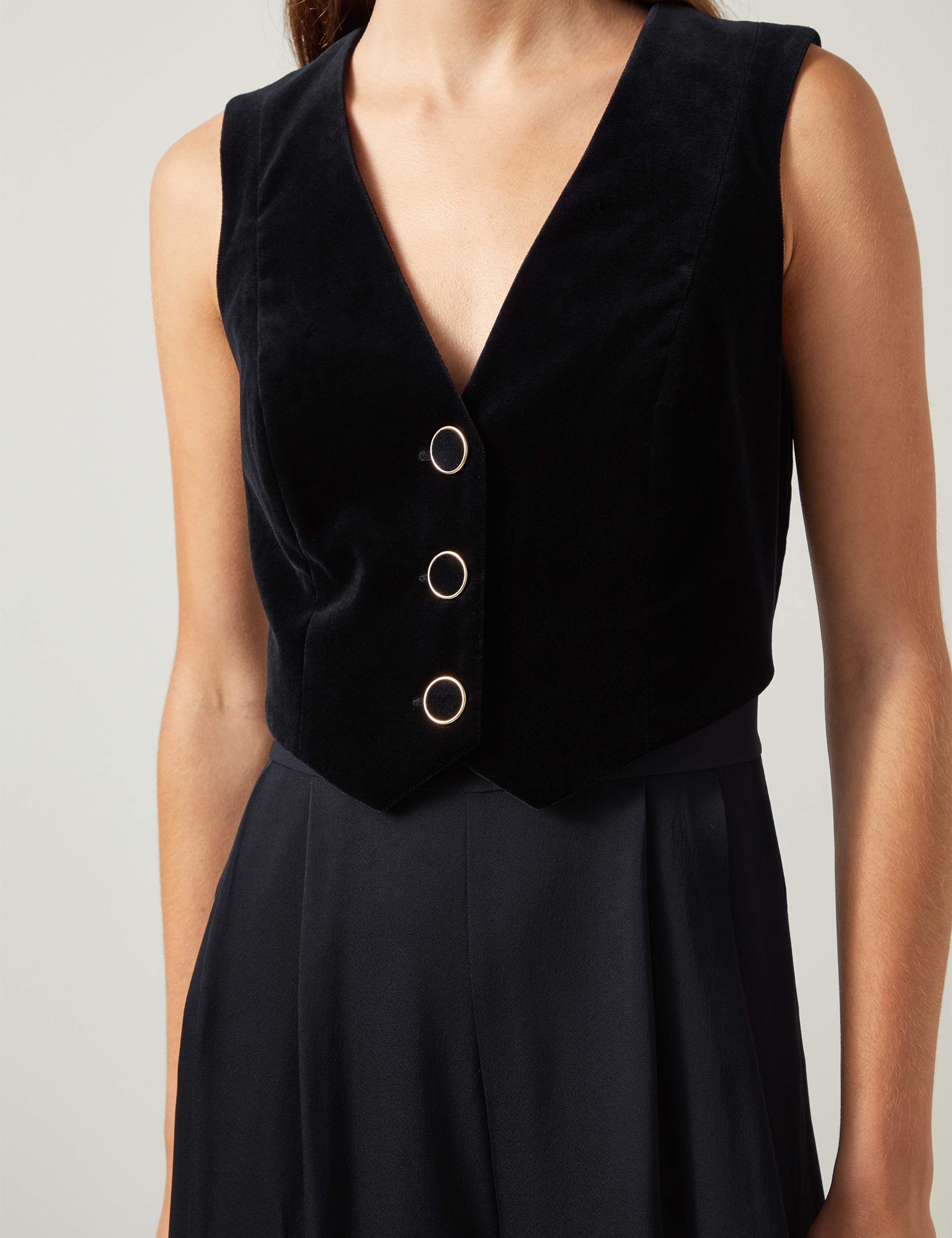 Waistcoat Culotte Sleeveless Jumpsuit 5 of 5