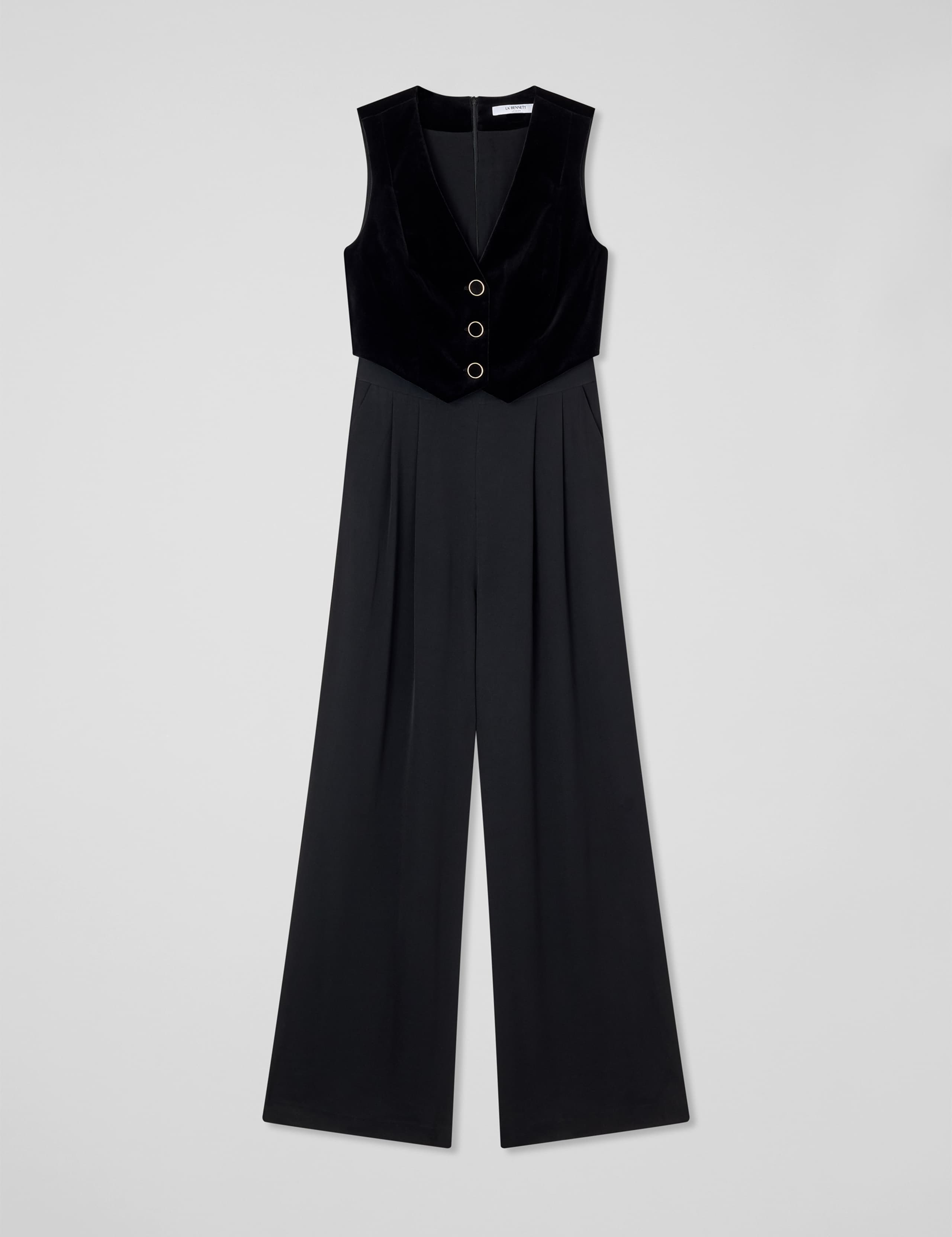Waistcoat Culotte Sleeveless Jumpsuit 2 of 5