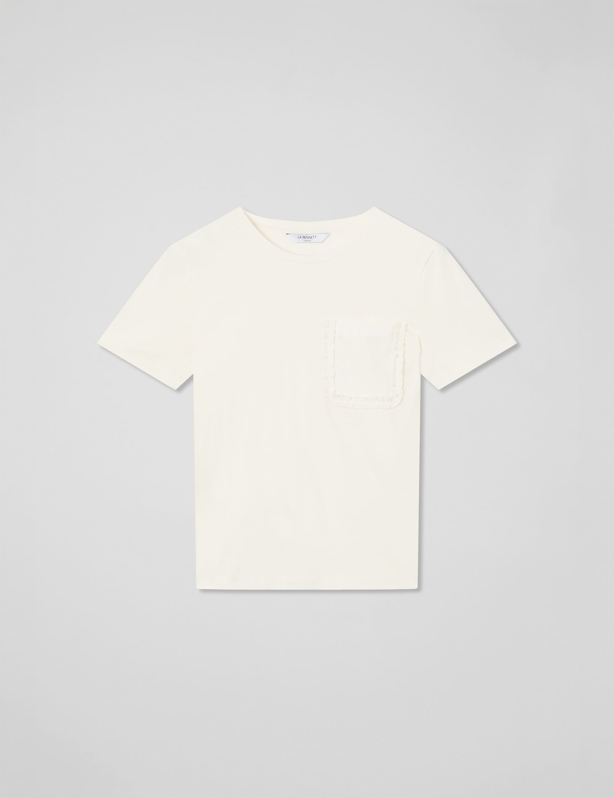 Pure Cotton Frill Detail Pocket T-Shirt 2 of 4