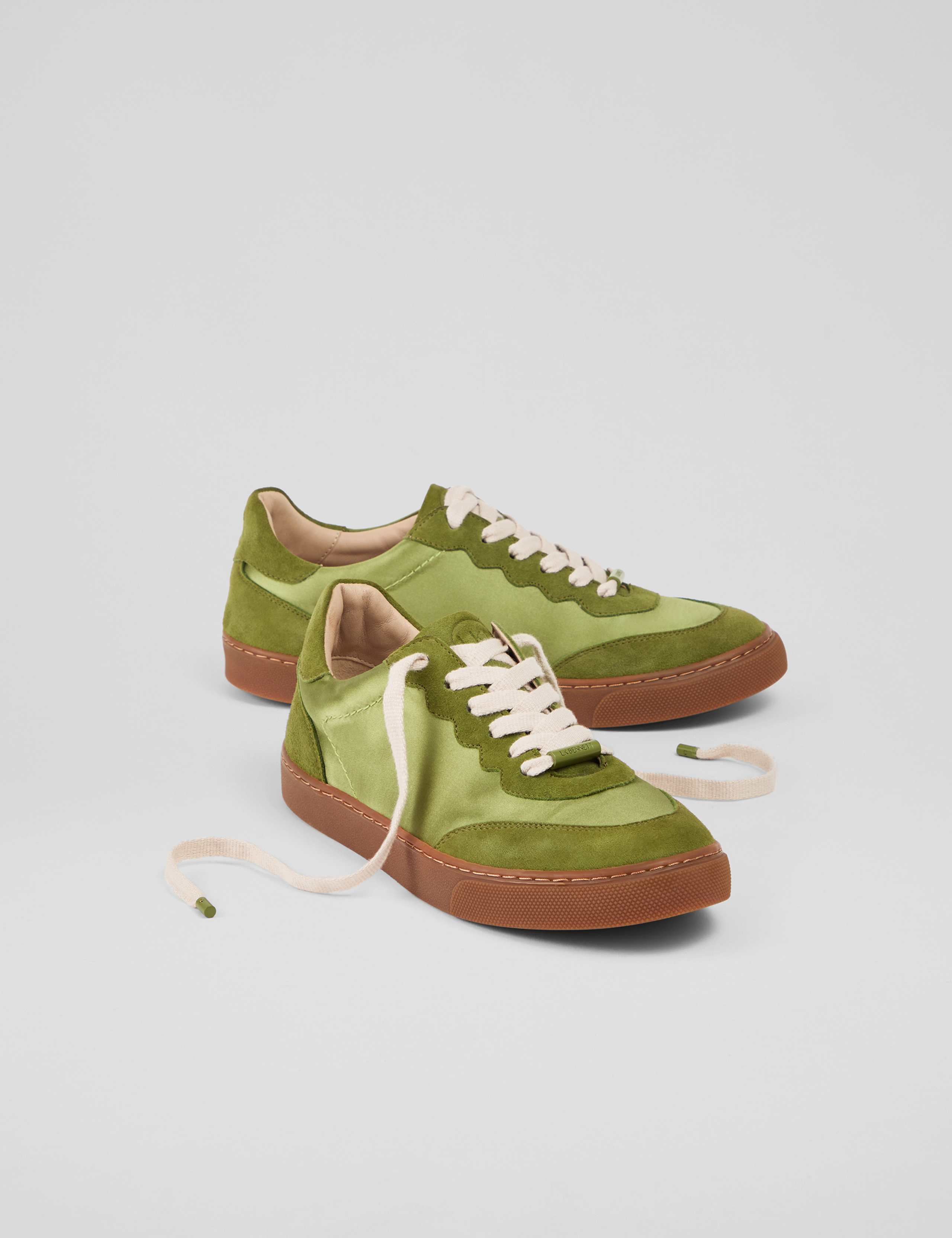 Suede Colour Block Trainers 3 of 4