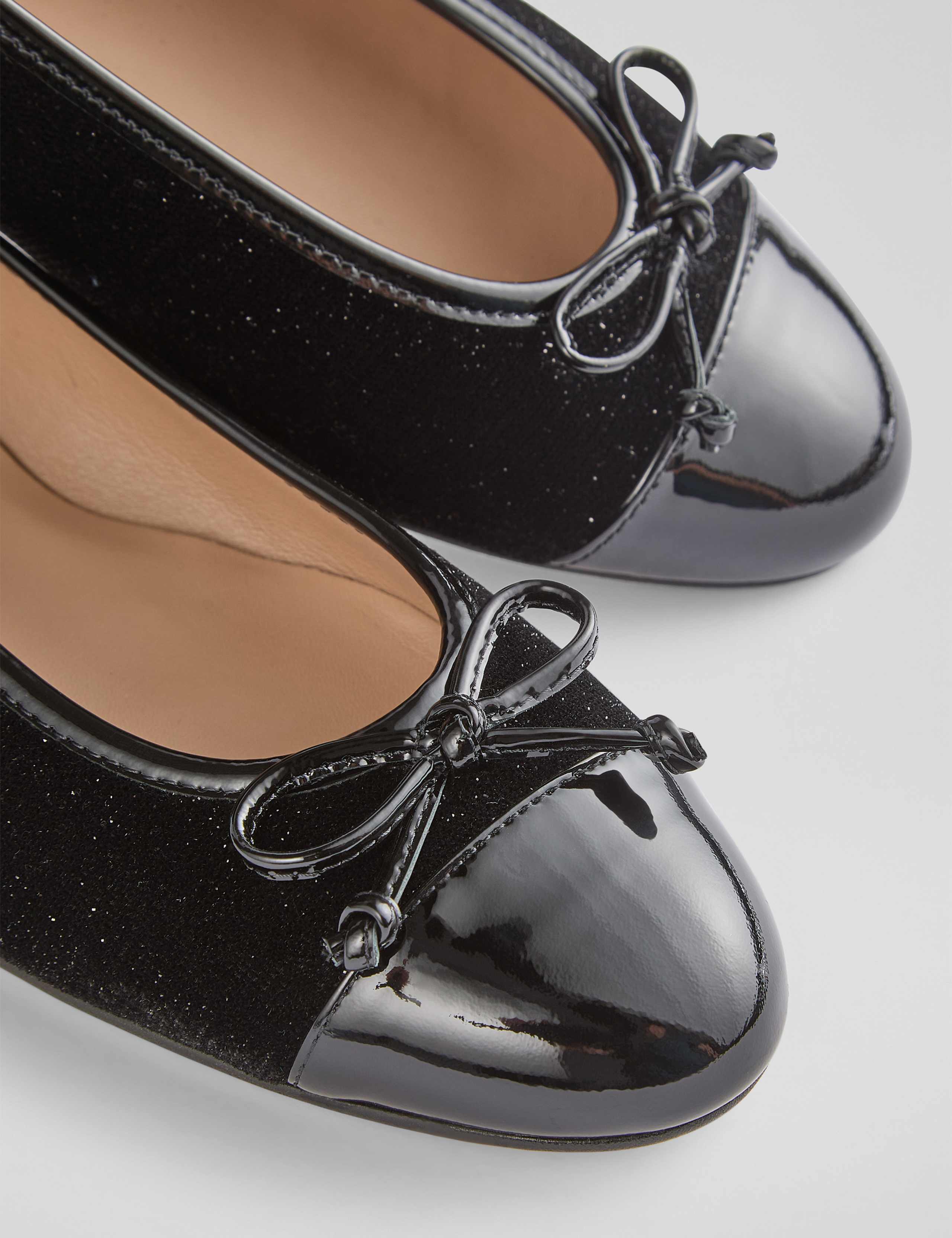 Velvet Bow Flat Ballet Pumps 4 of 4
