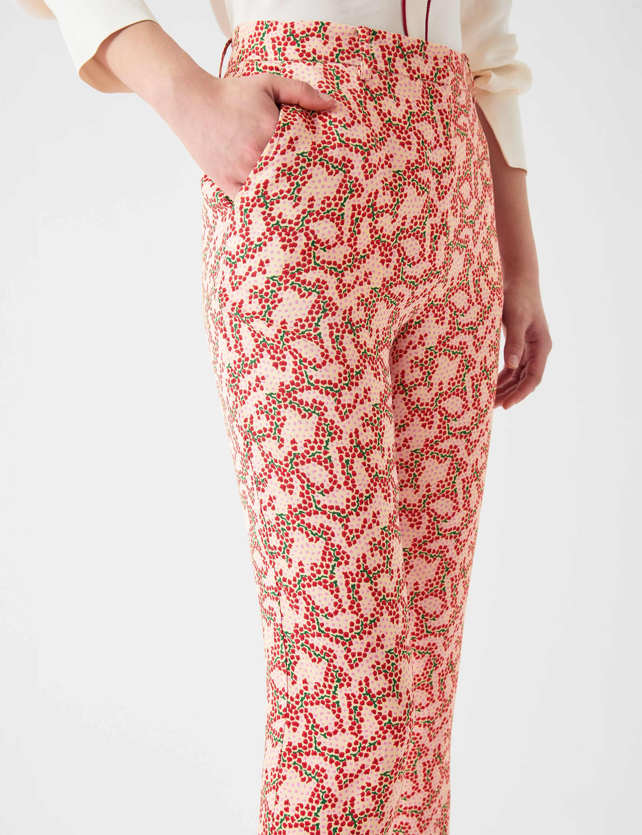 Rebecca Blossom Printed Straight Leg Trousers 2 of 2