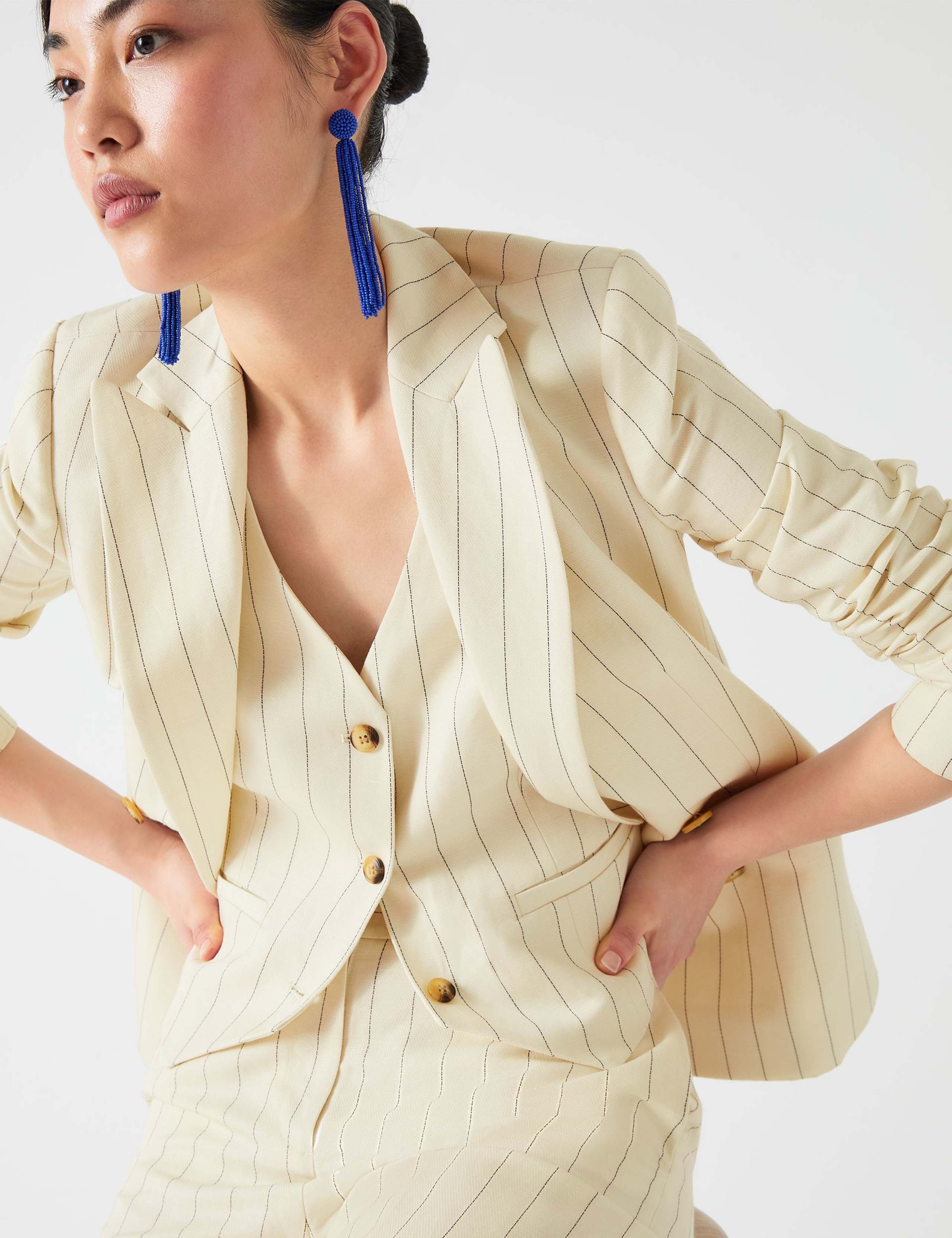 Striped Straight Leg Trousers 4 of 4
