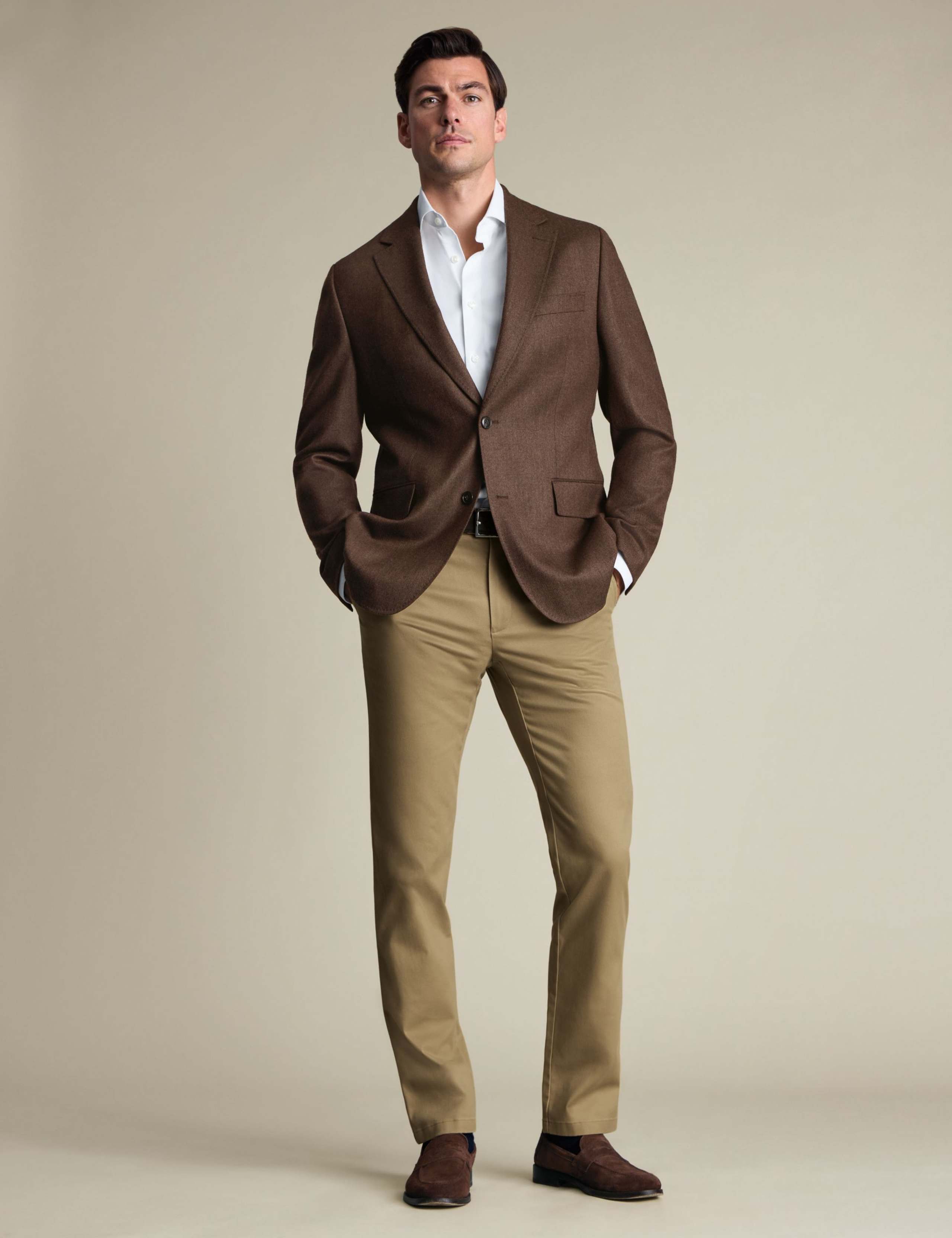 Slim Fit Pure Wool Textured Blazer 2 of 6