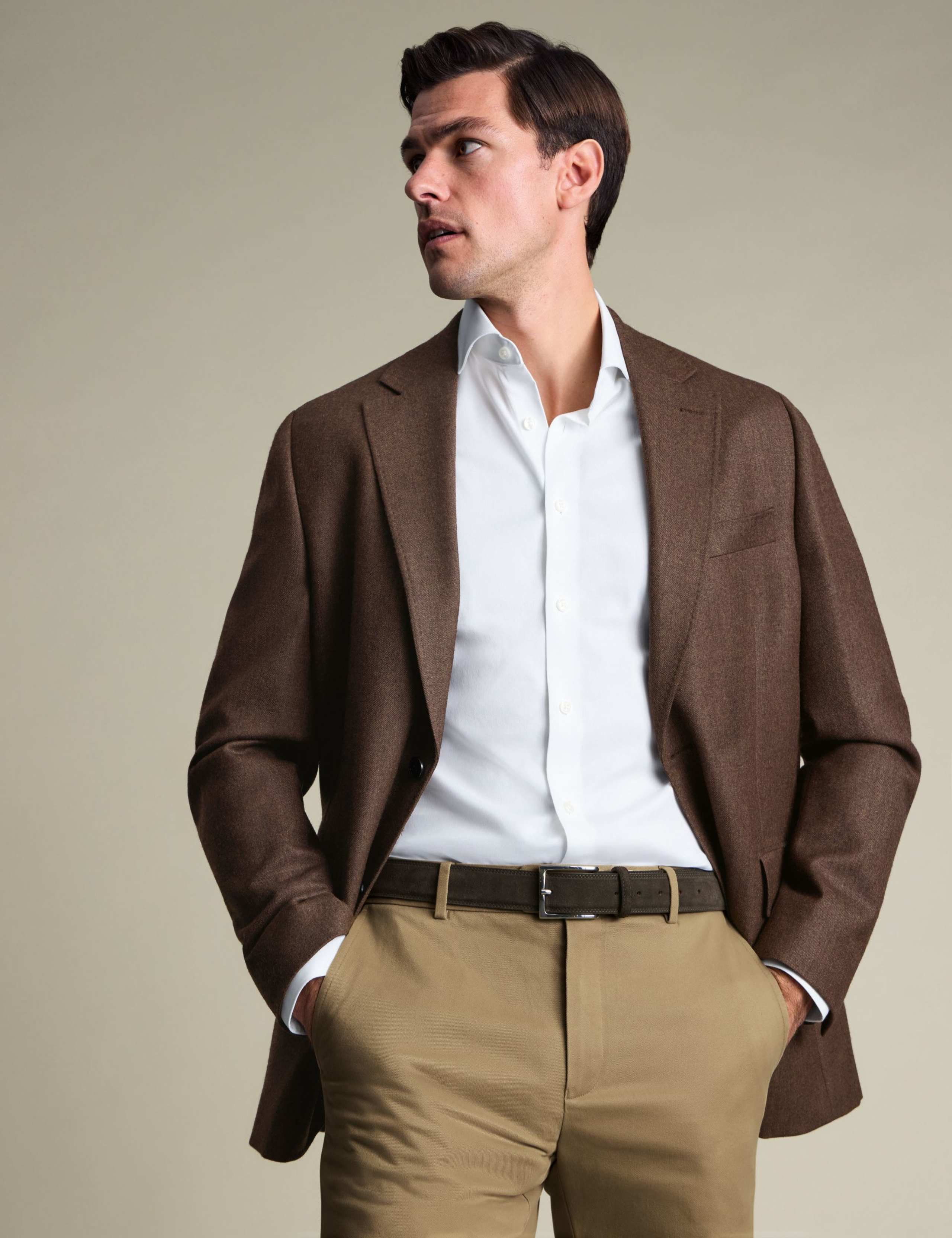 Slim Fit Pure Wool Textured Blazer 3 of 6