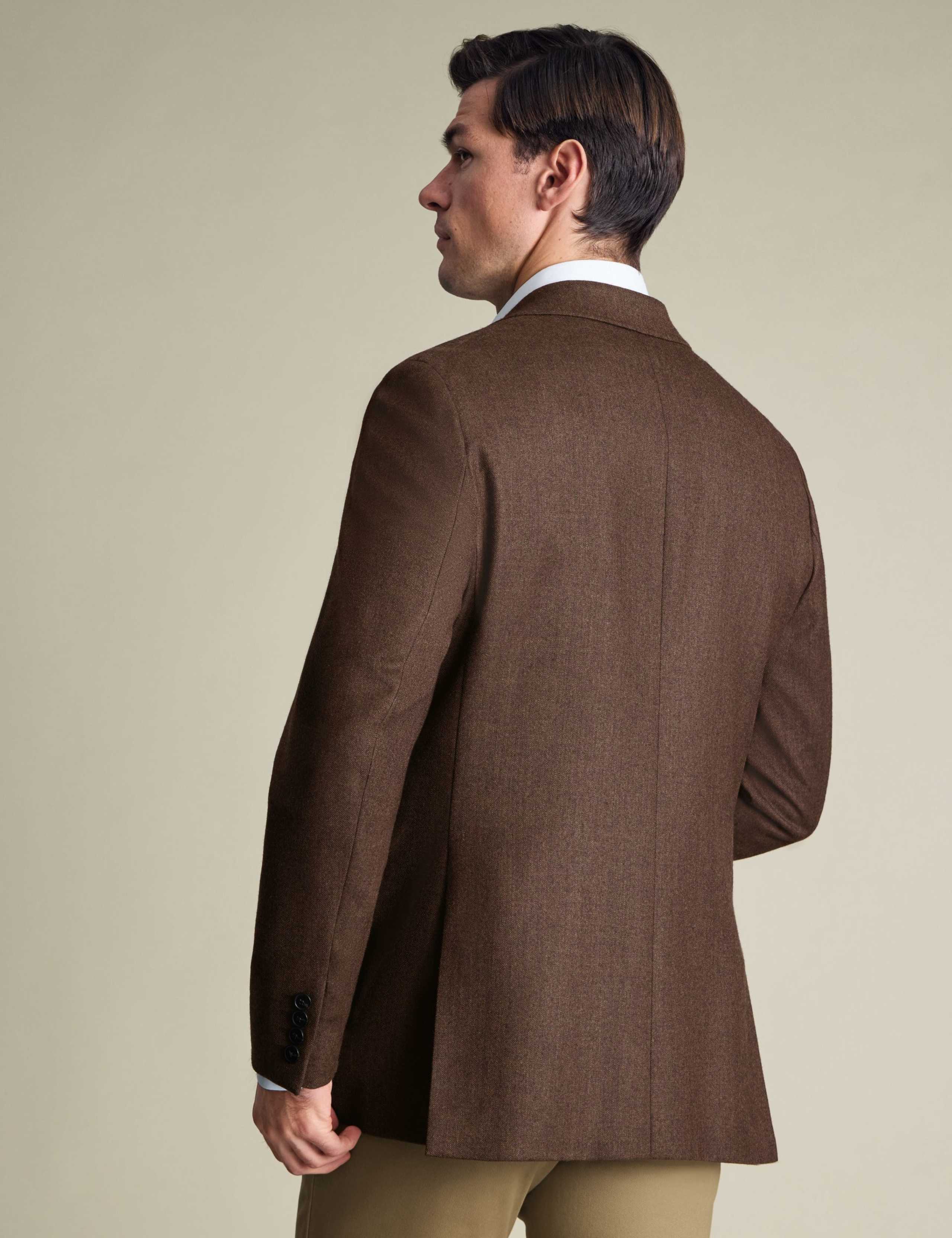 Slim Fit Pure Wool Textured Blazer 4 of 6