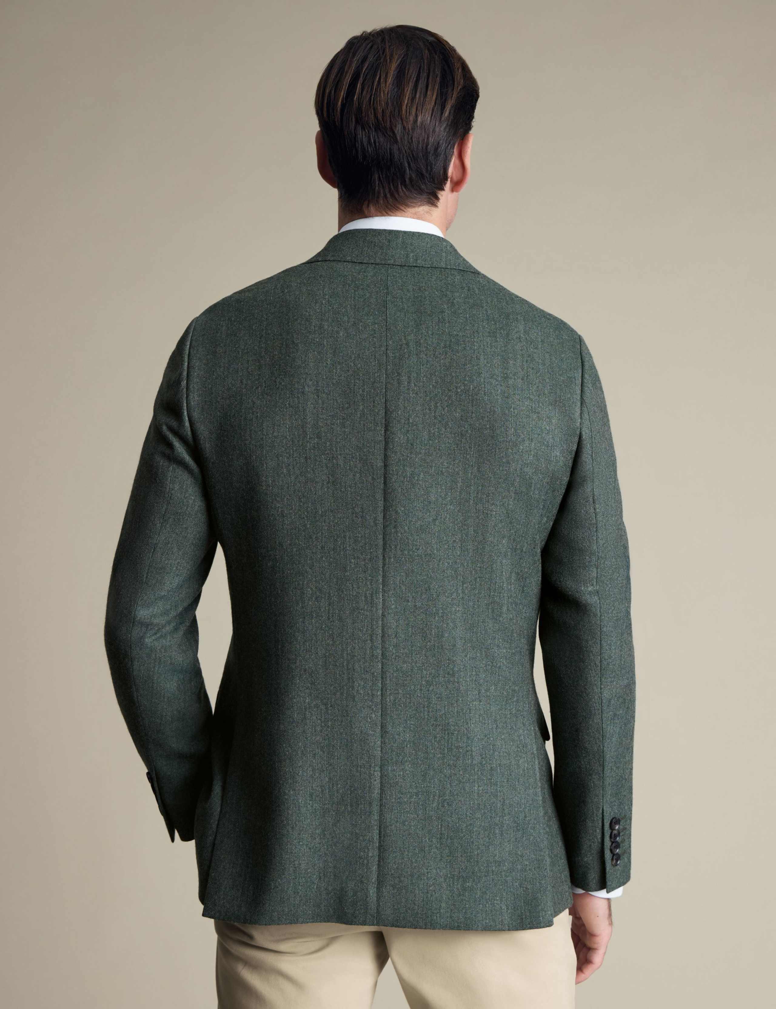 Slim Fit Pure Wool Tweed Suit Jacket 3 of 5