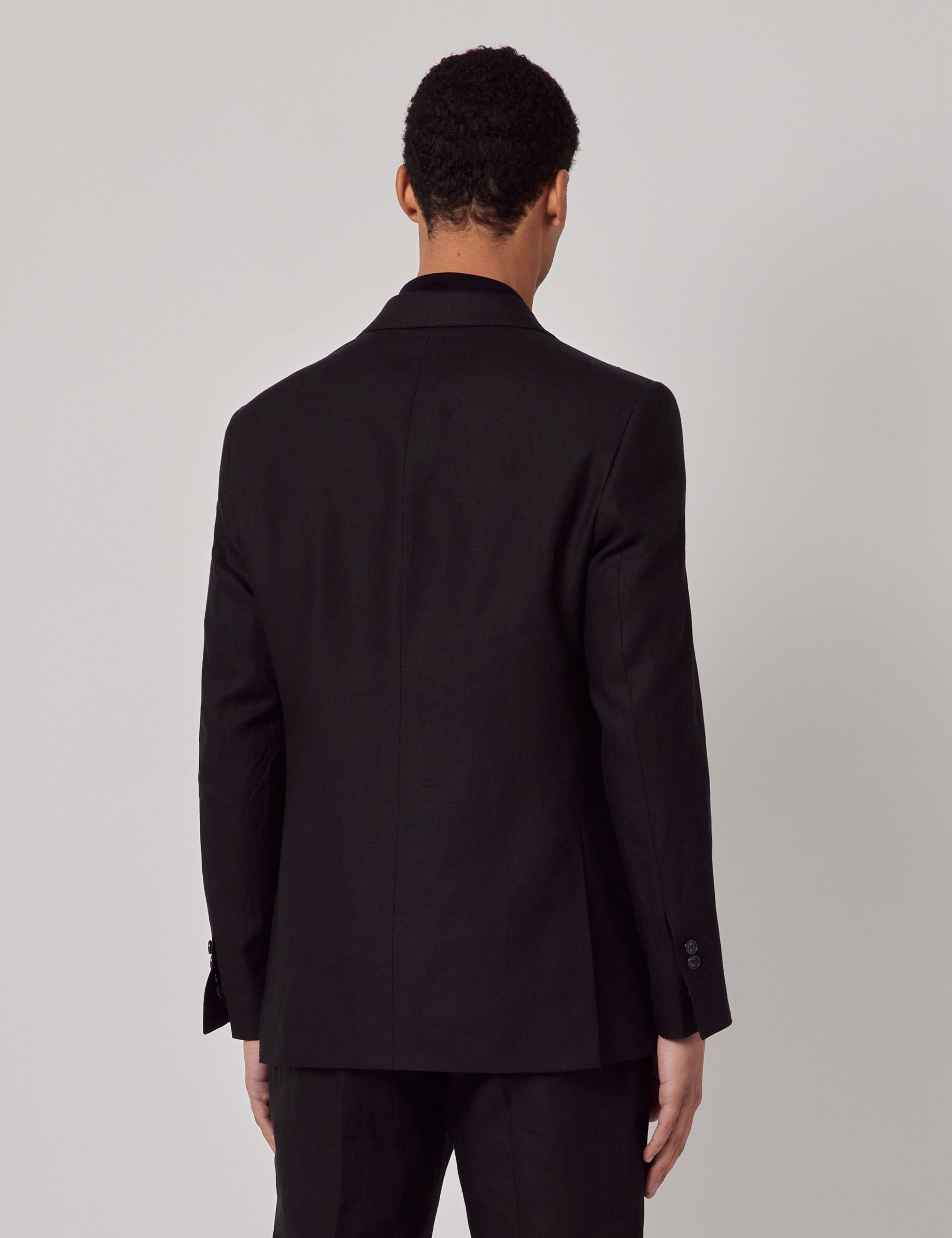 Tailored Fit Italian Pure Linen Suit Jacket 2 of 2