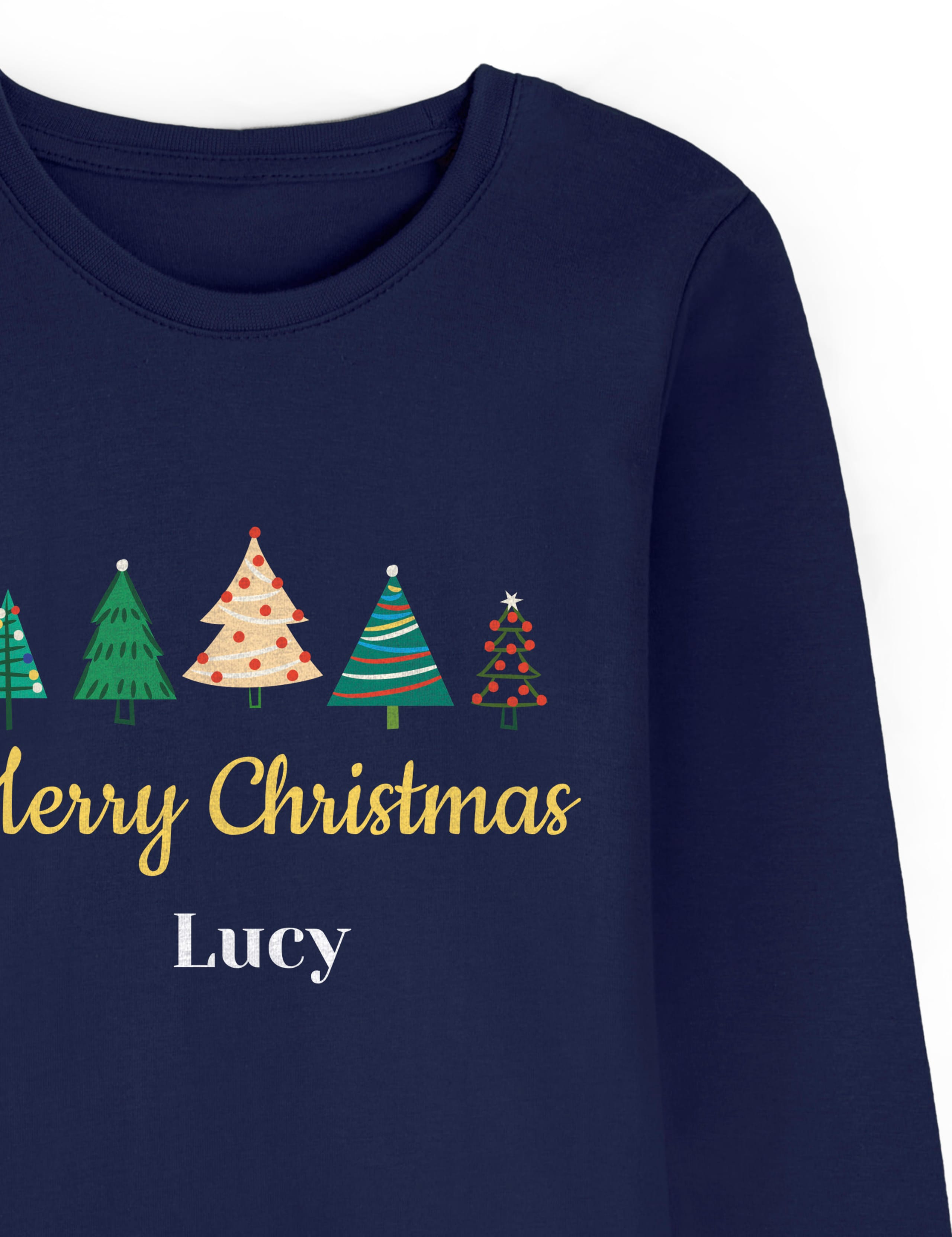 Personalised Kids Christmas Tree Pyjamas 2 of 3
