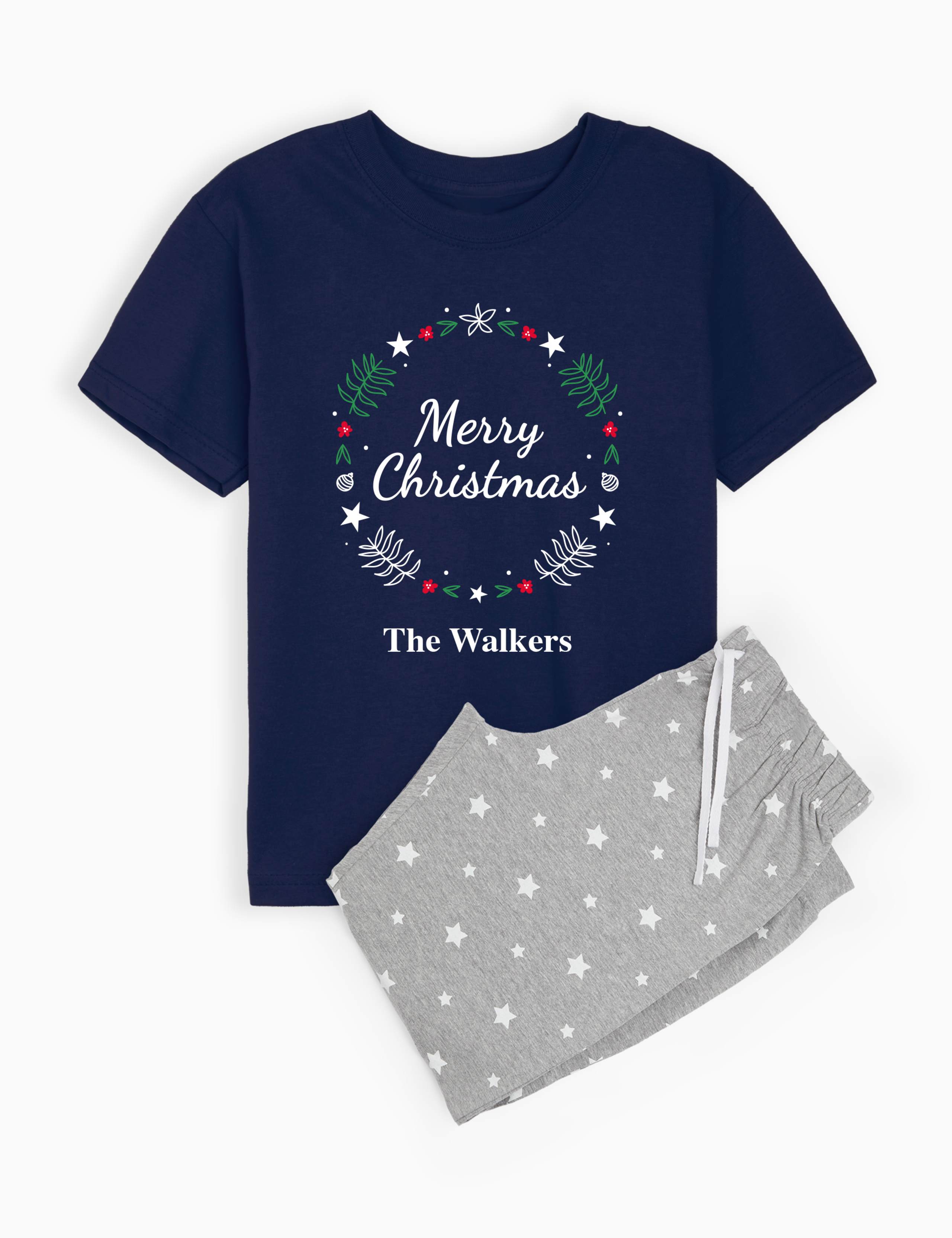 Personalised Baby Wreath Family Pyjamas 1 of 3