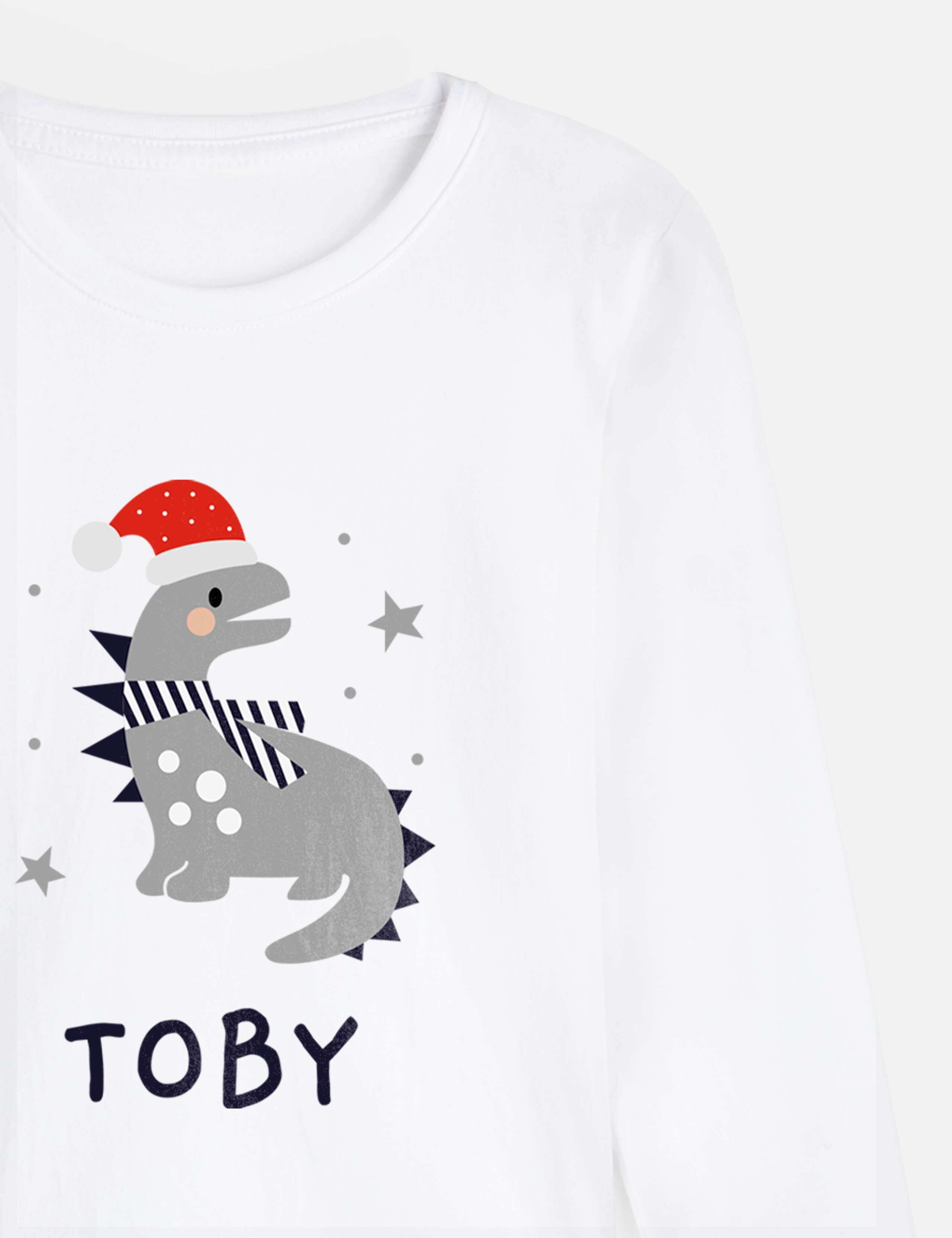Personalised Santa Dino Pyjamas 3 of 3