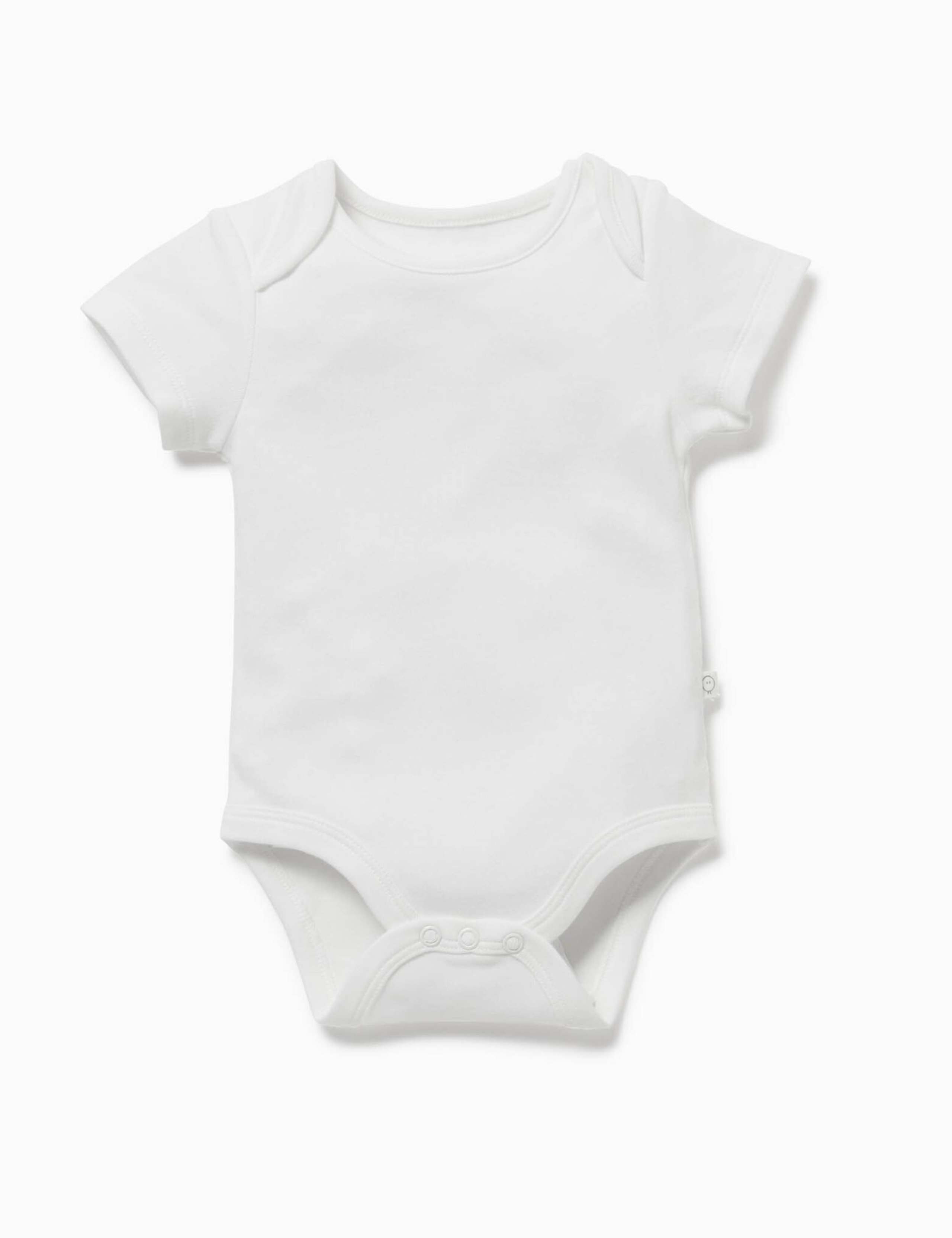 Cotton Blend Short Sleeve Bodysuit (0-24 Mths) 2 of 4