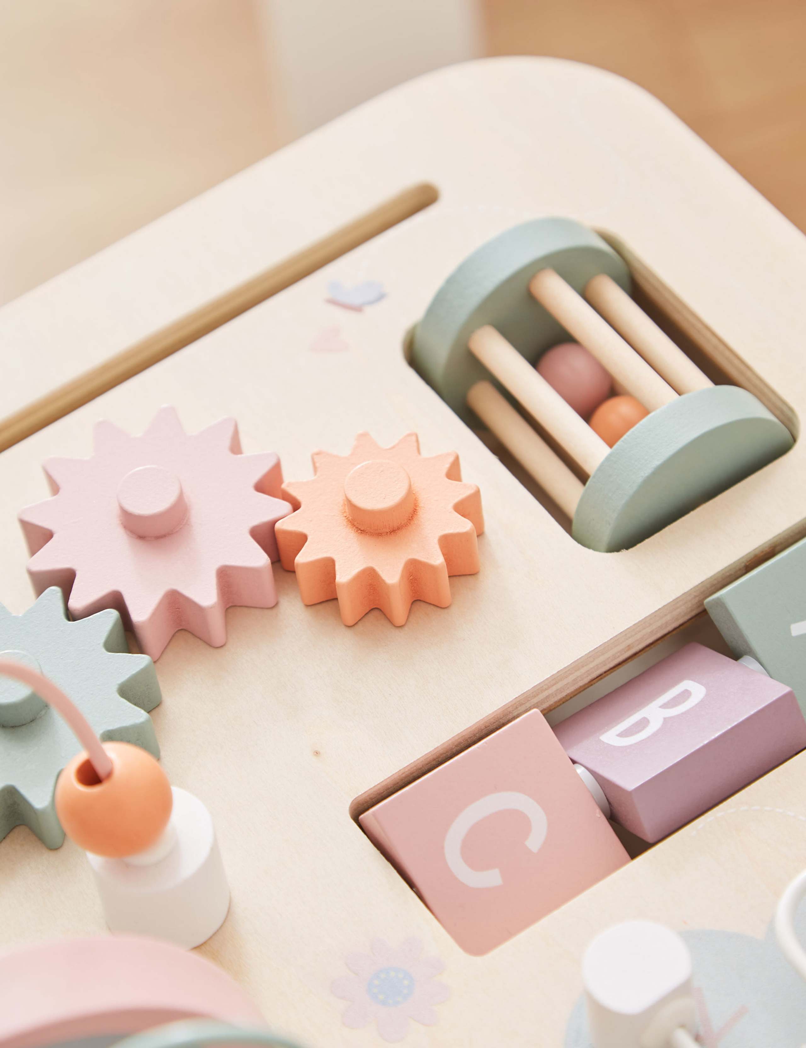 Personalised Pink Wooden Children's Activity Table 3 of 5