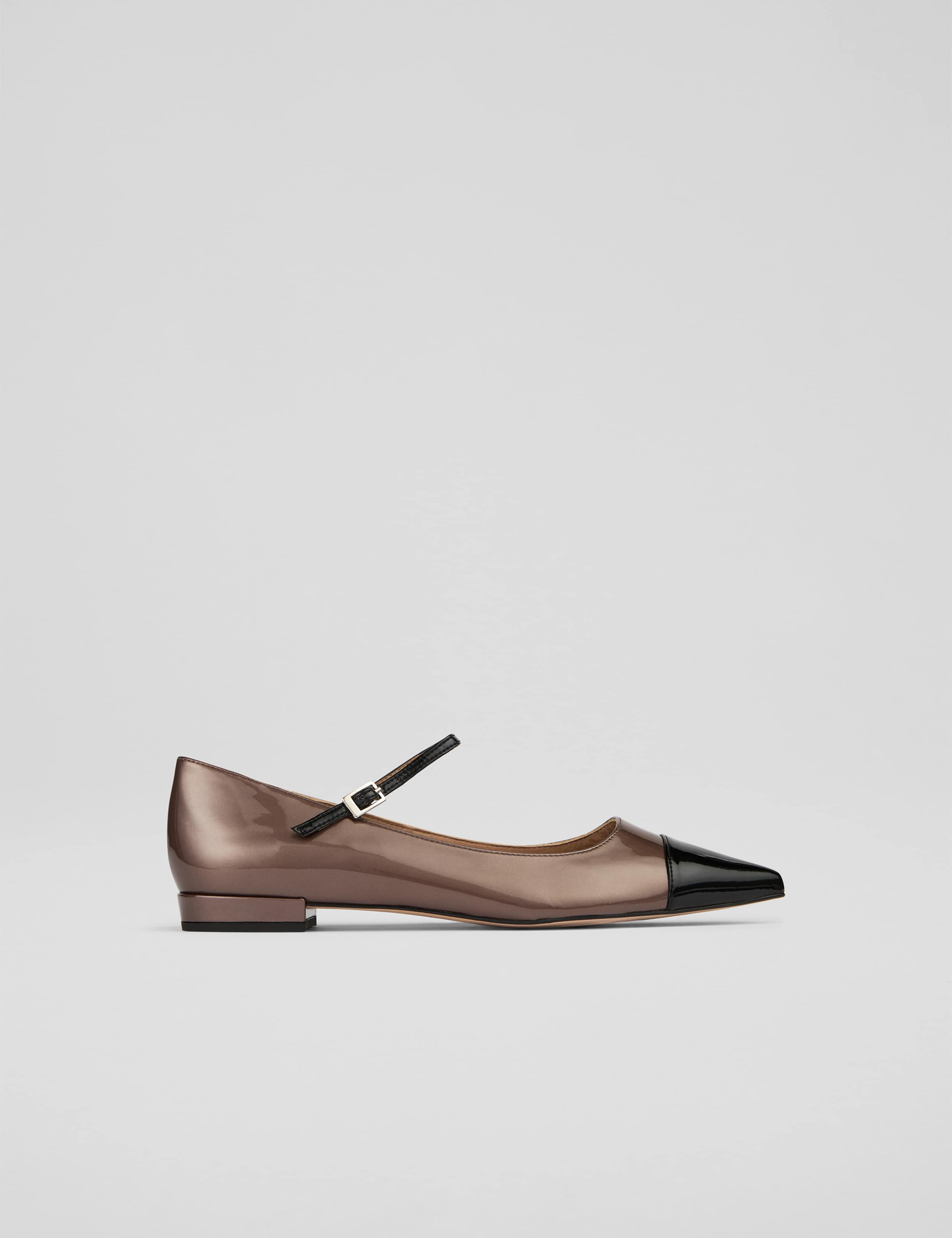 Leather Patent Flat Pointed Pumps 1 of 4
