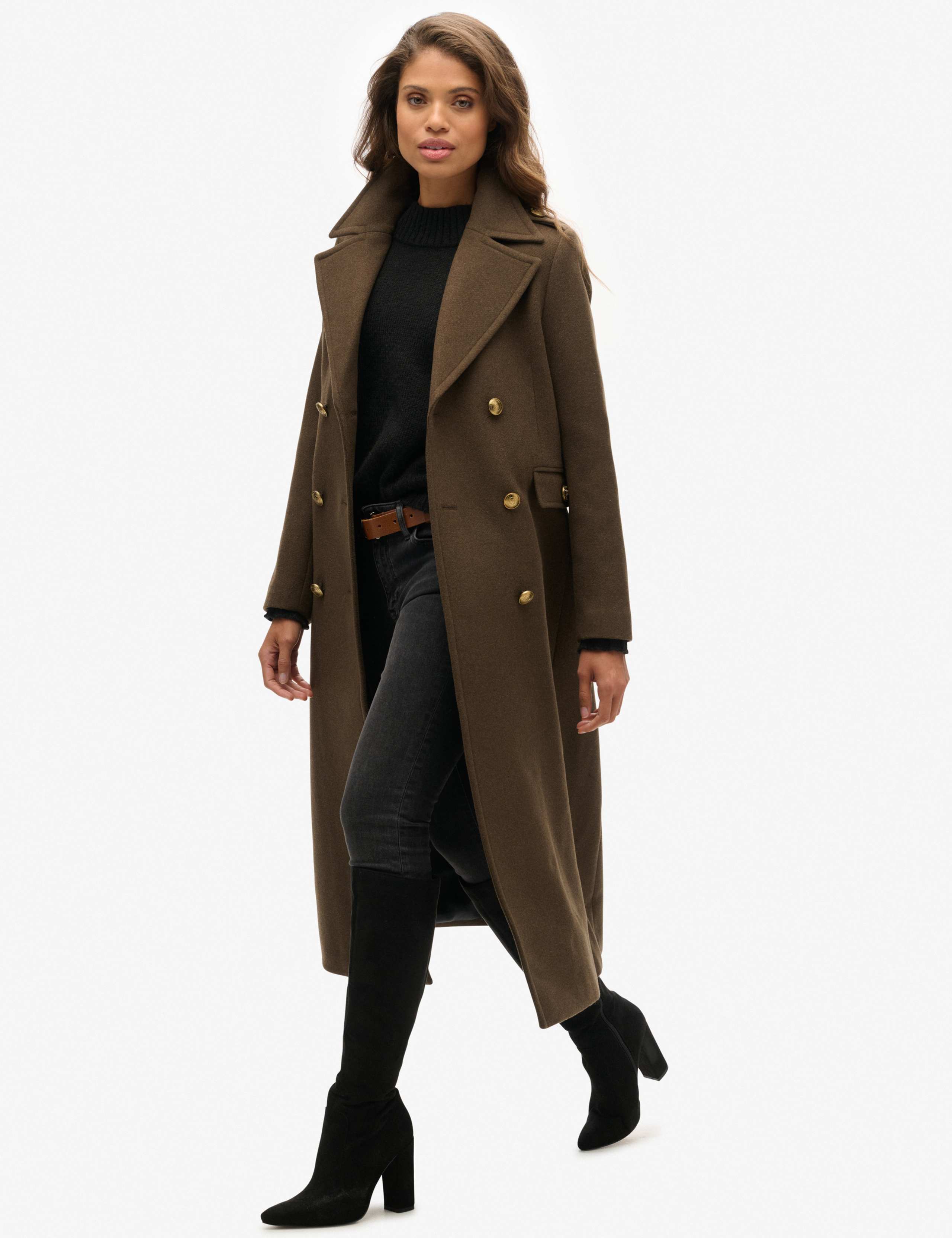 Pure Wool Double Breasted Longline Coat 5 of 7