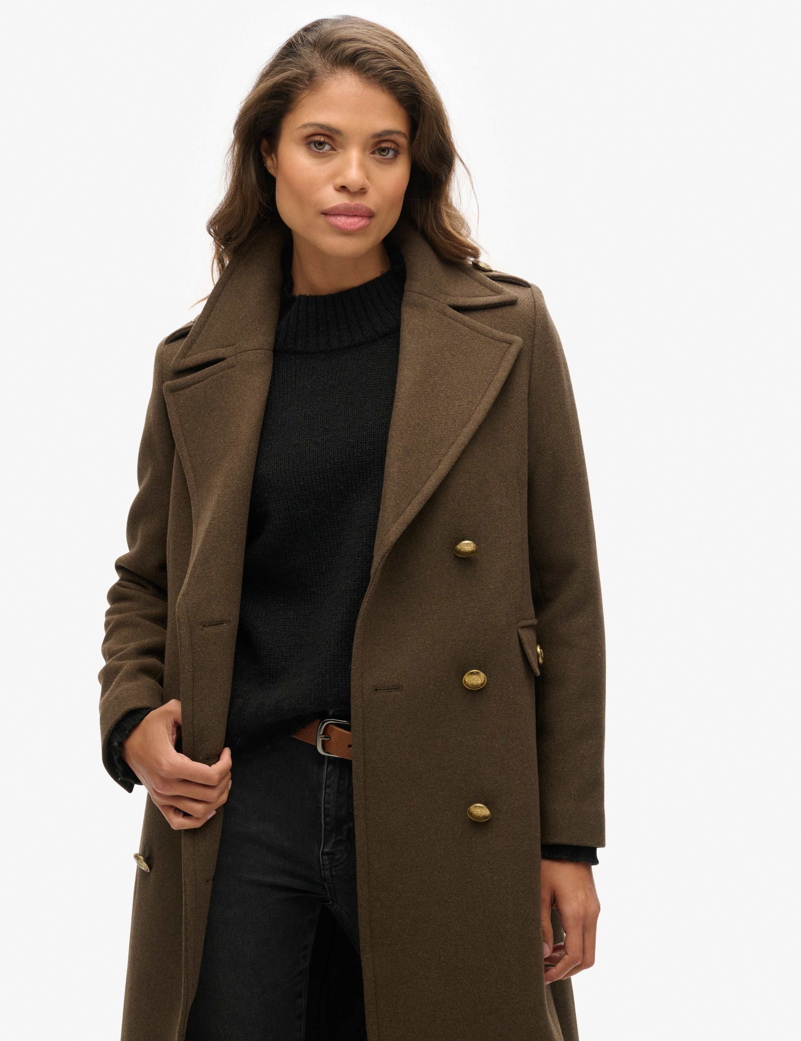 Pure Wool Double Breasted Longline Coat 6 of 7