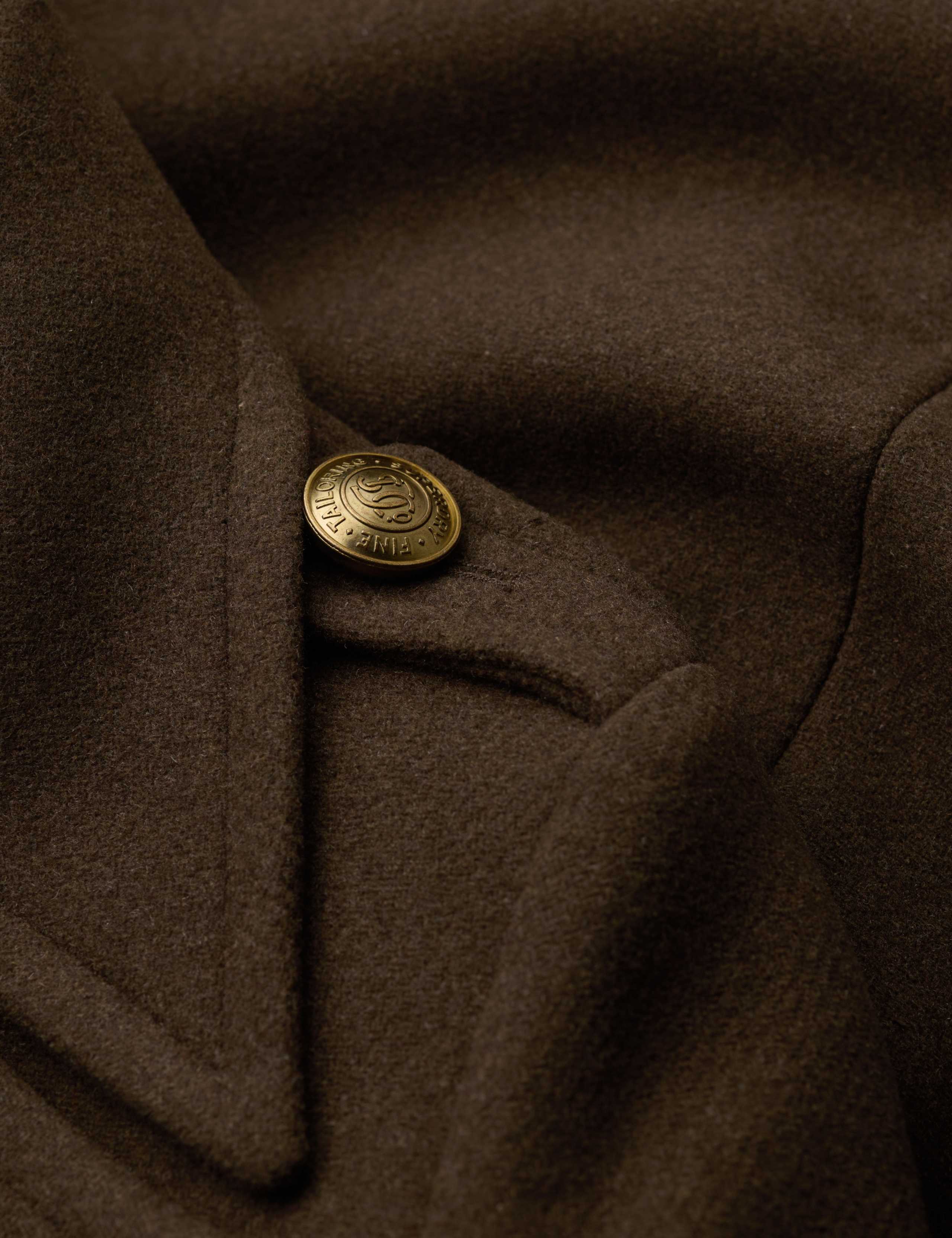 Pure Wool Double Breasted Longline Coat 7 of 7