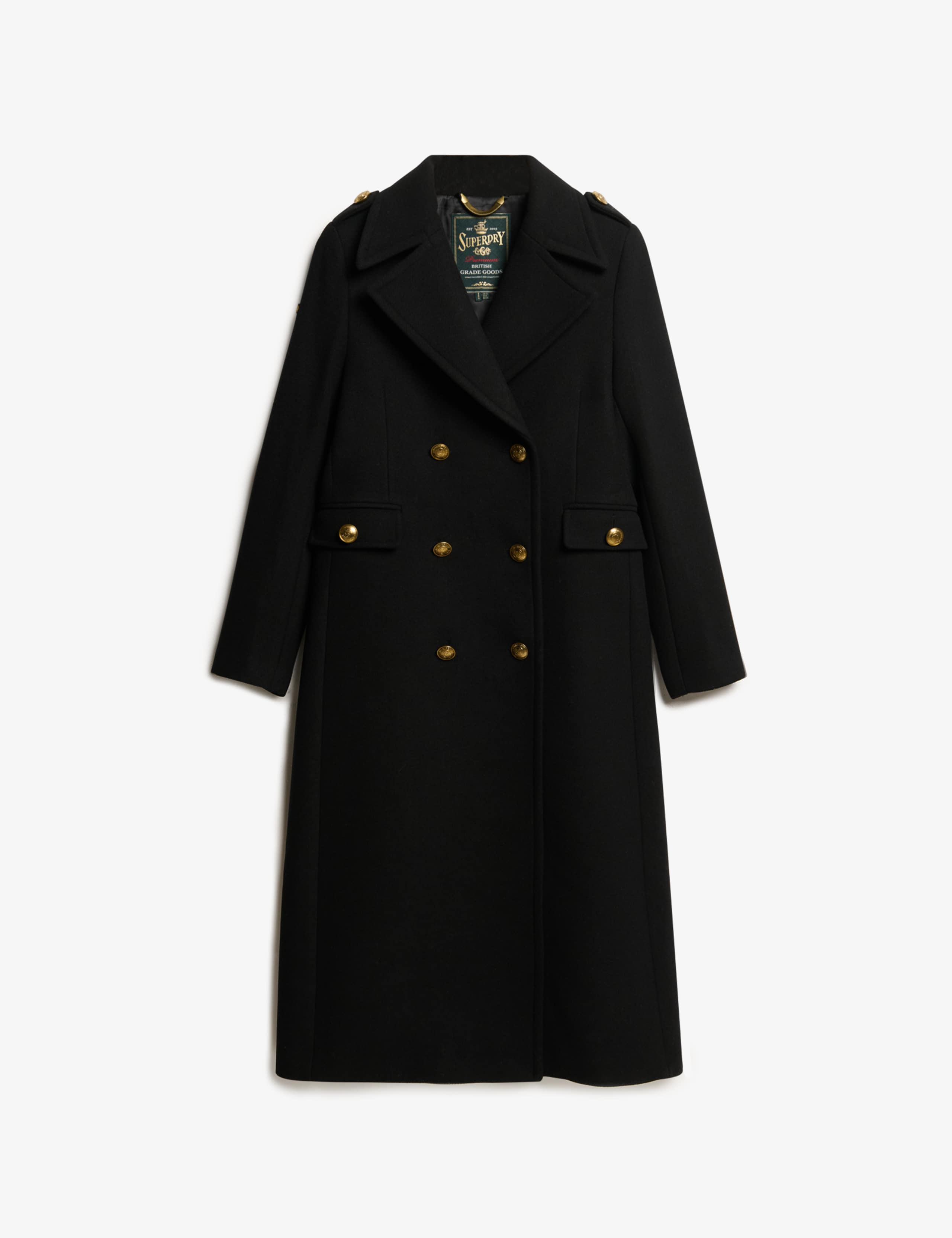 Pure Wool Double Breasted Longline Coat 2 of 7