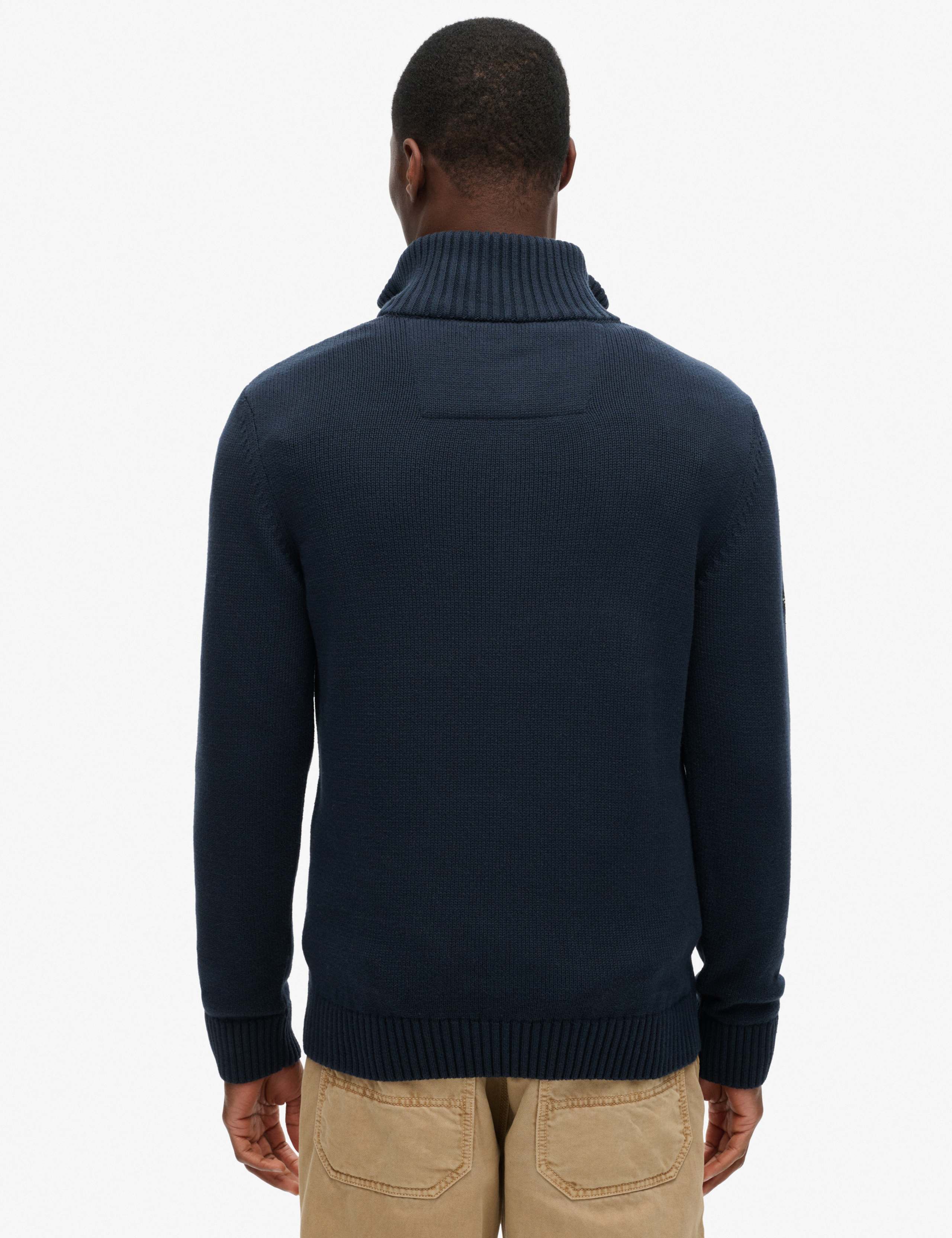 Pure Cotton Knitted Henley Jumper 4 of 5