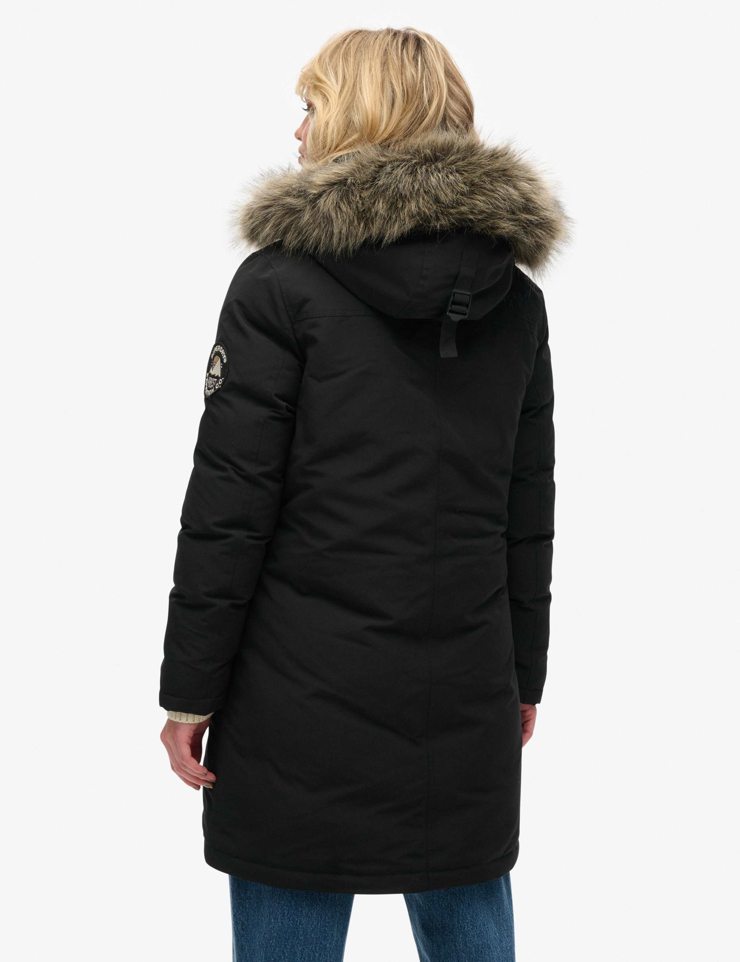Hooded Relaxed Longline Parka Coat 5 of 7