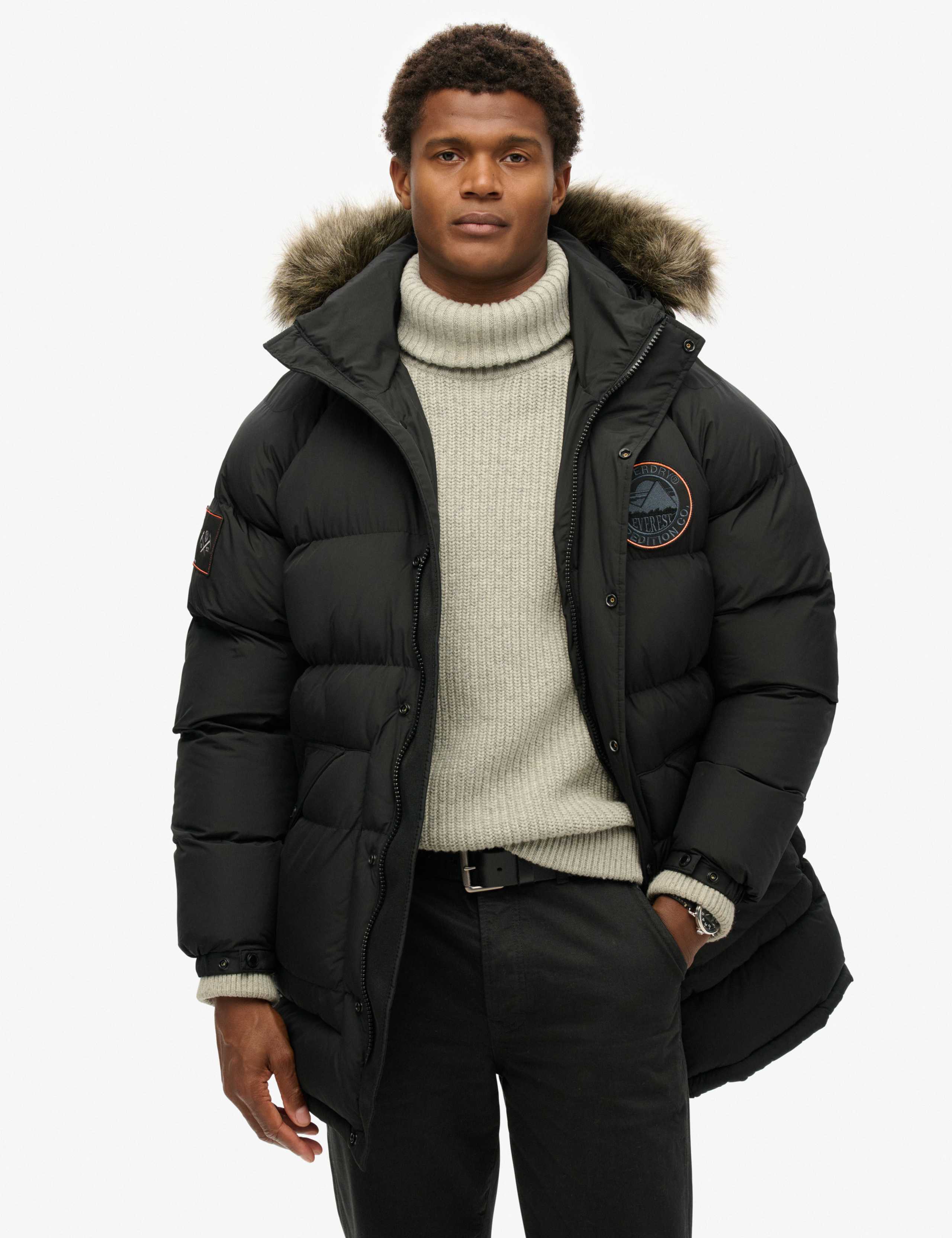 Padded Hooded Longline Parka Jacket 4 of 7