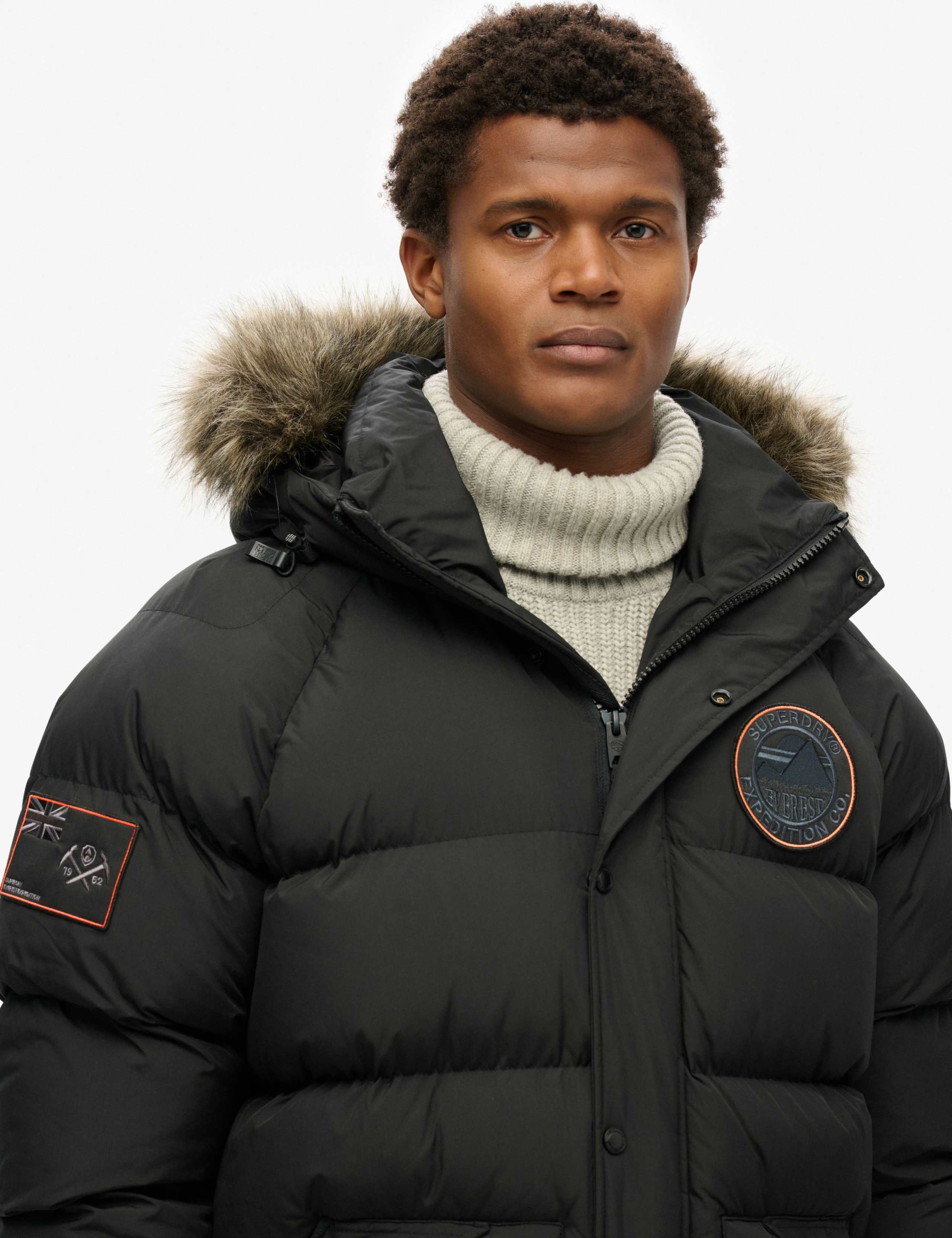 Padded Hooded Longline Parka Jacket 6 of 7