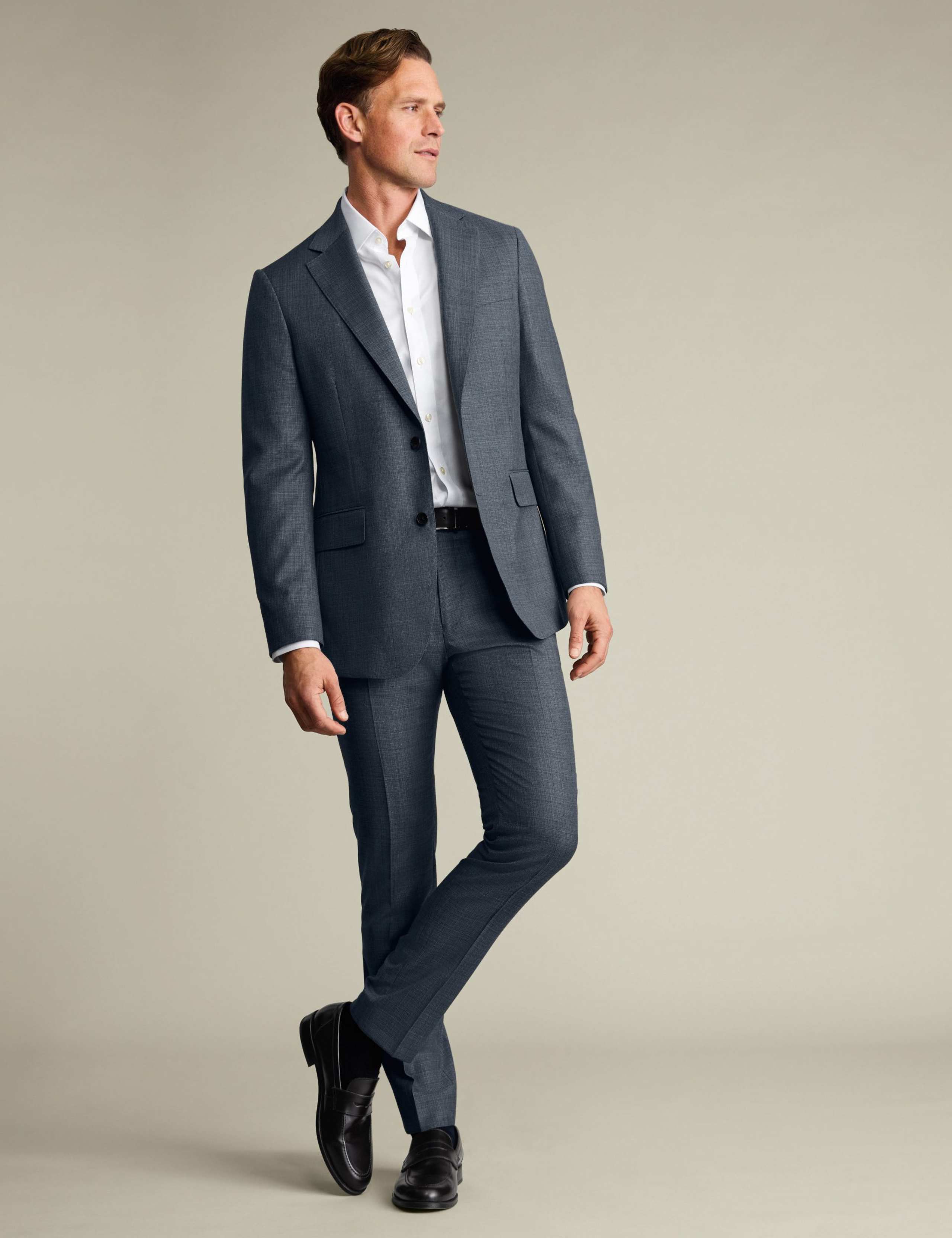 Slim Fit Pure Wool Suit Trousers 2 of 4