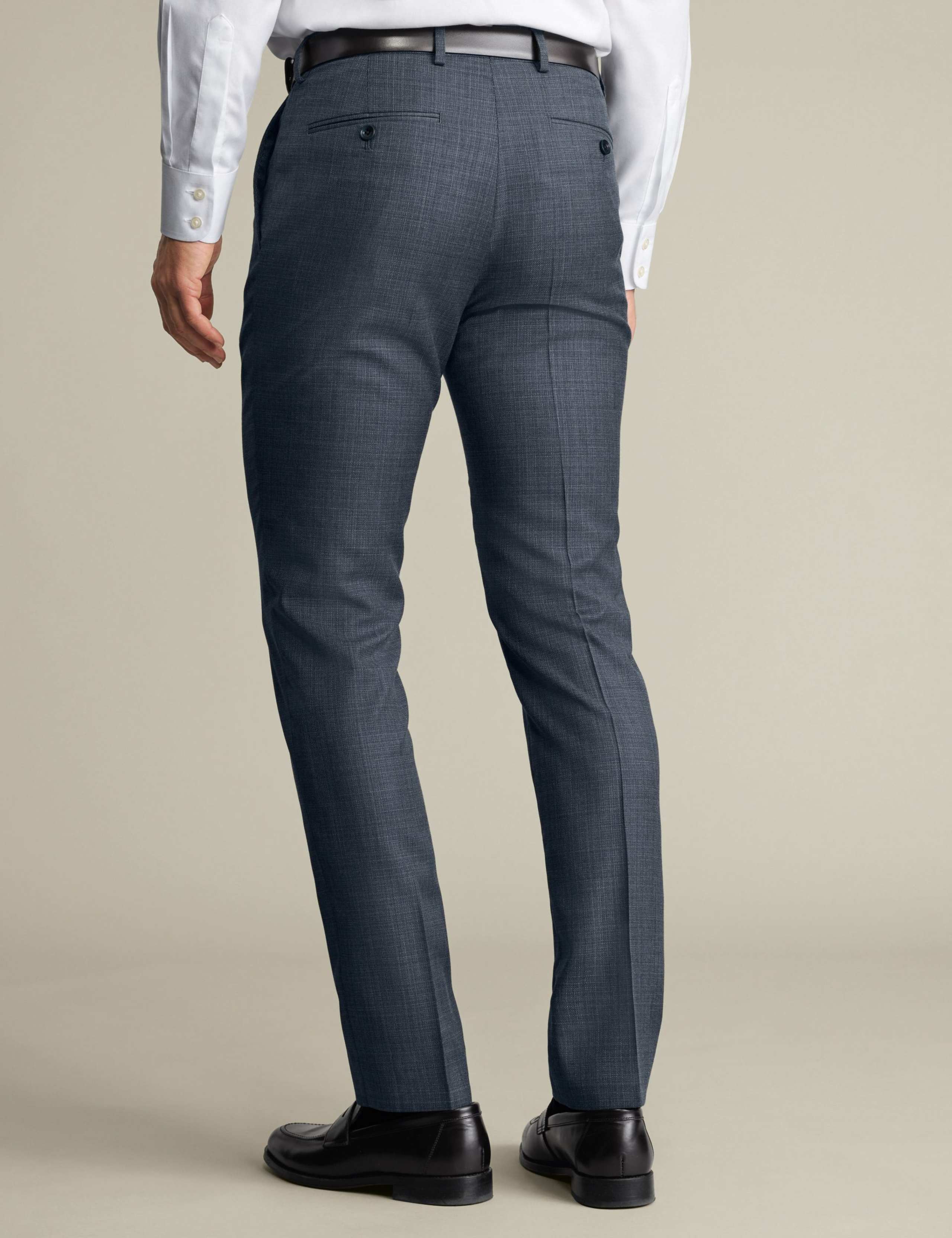 Slim Fit Pure Wool Suit Trousers 3 of 4