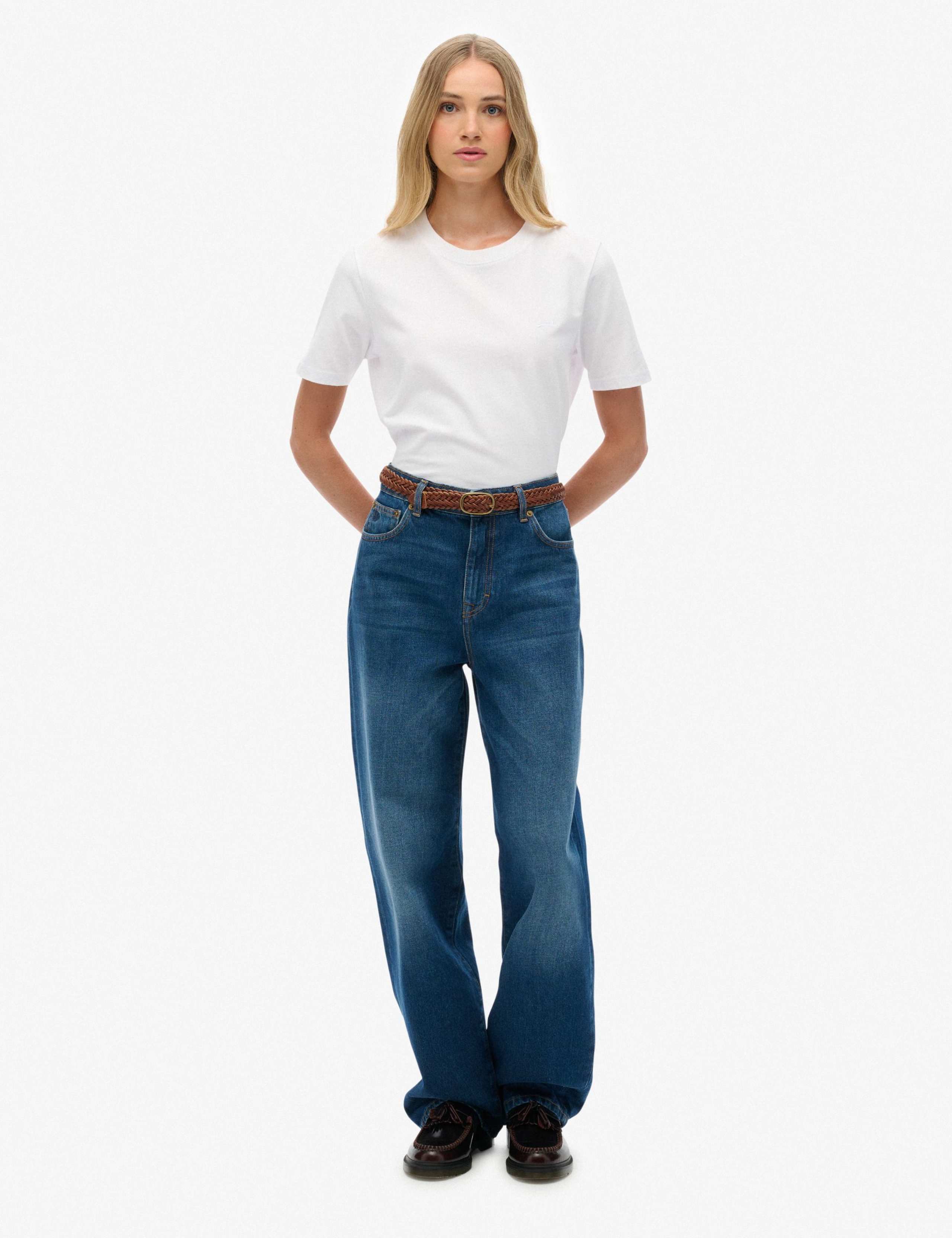 High Waisted Wide Leg Jeans 1 of 8