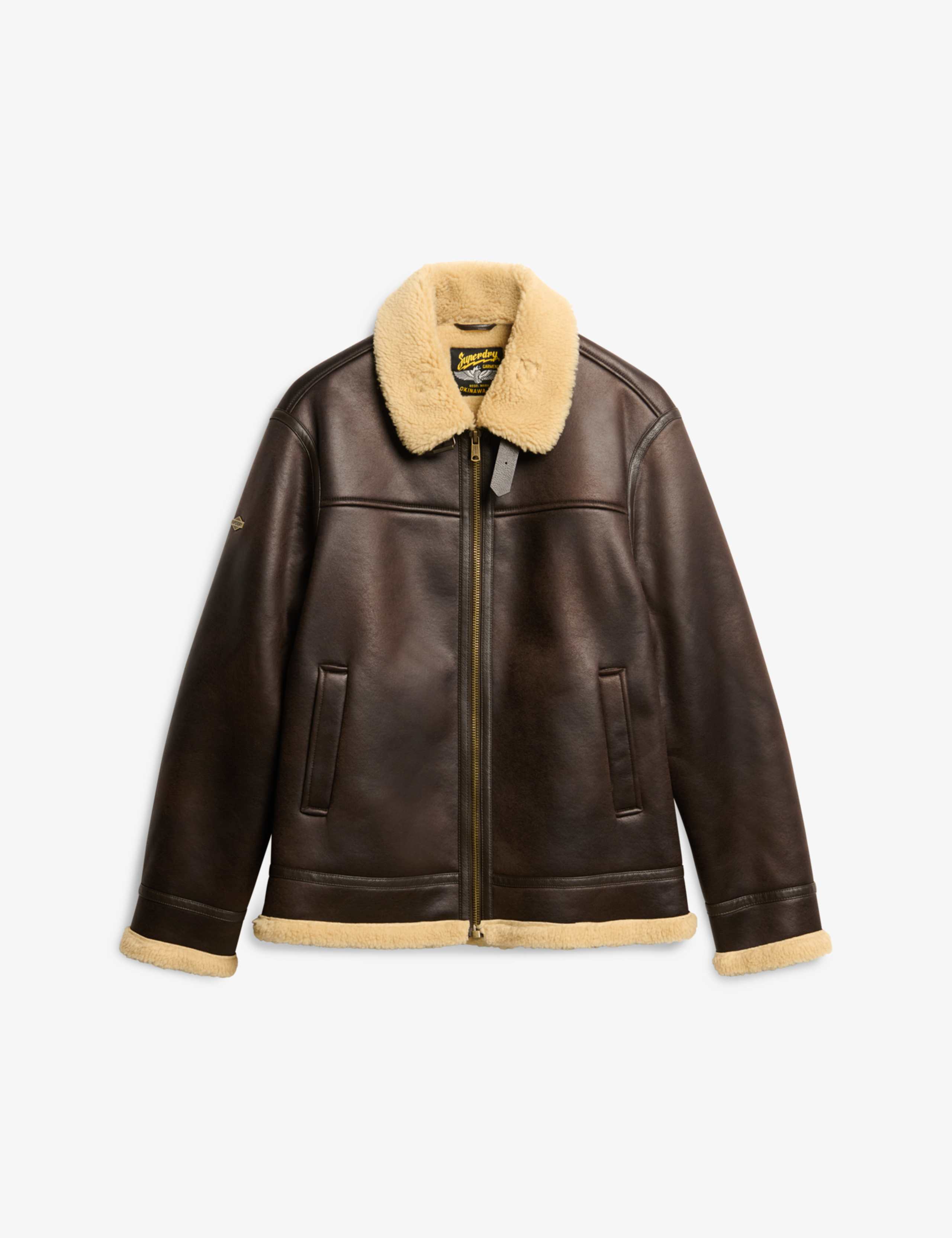 Faux Shearling Aviator Jacket 2 of 7