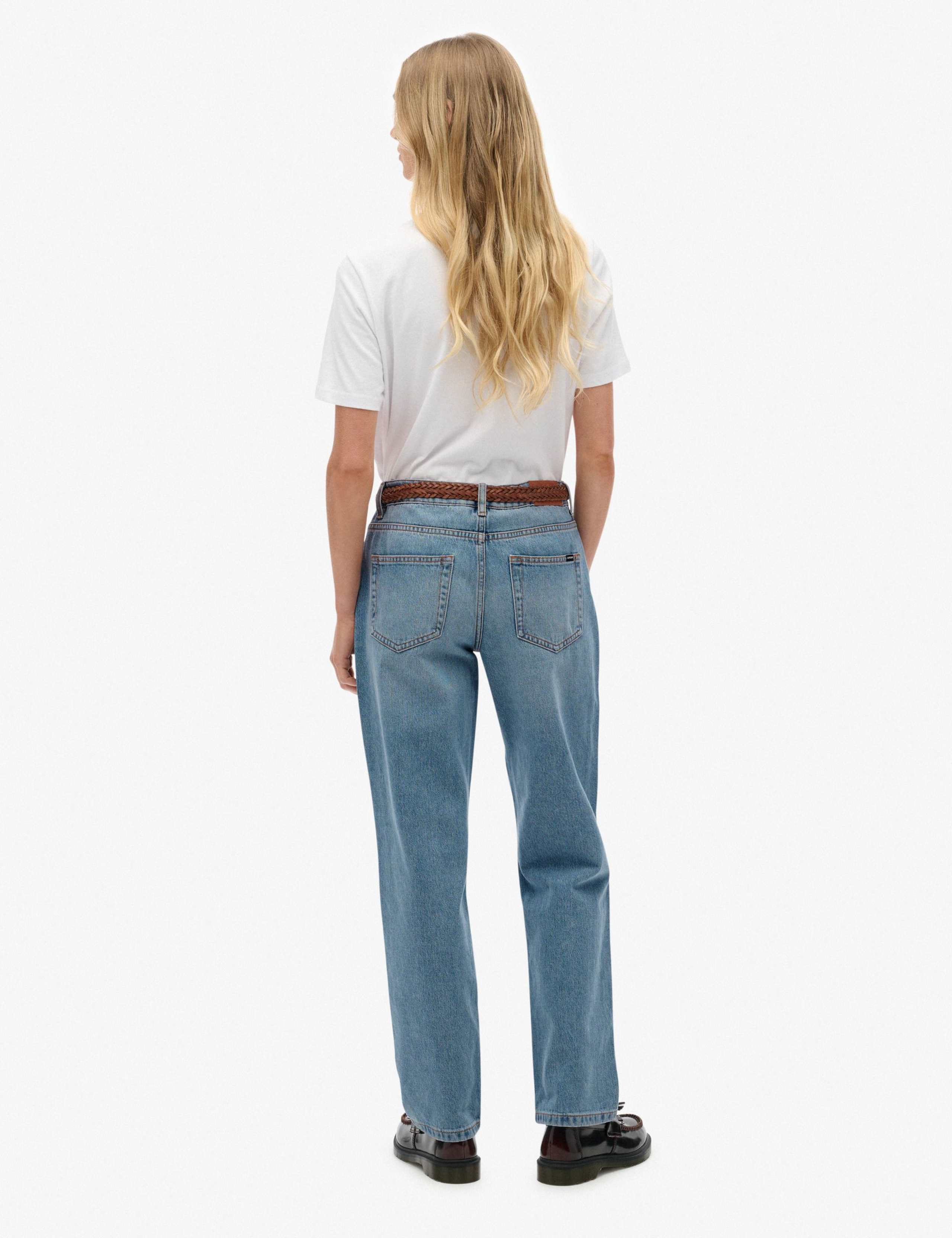 Mid Rise Straight Leg Jeans 4 of 8