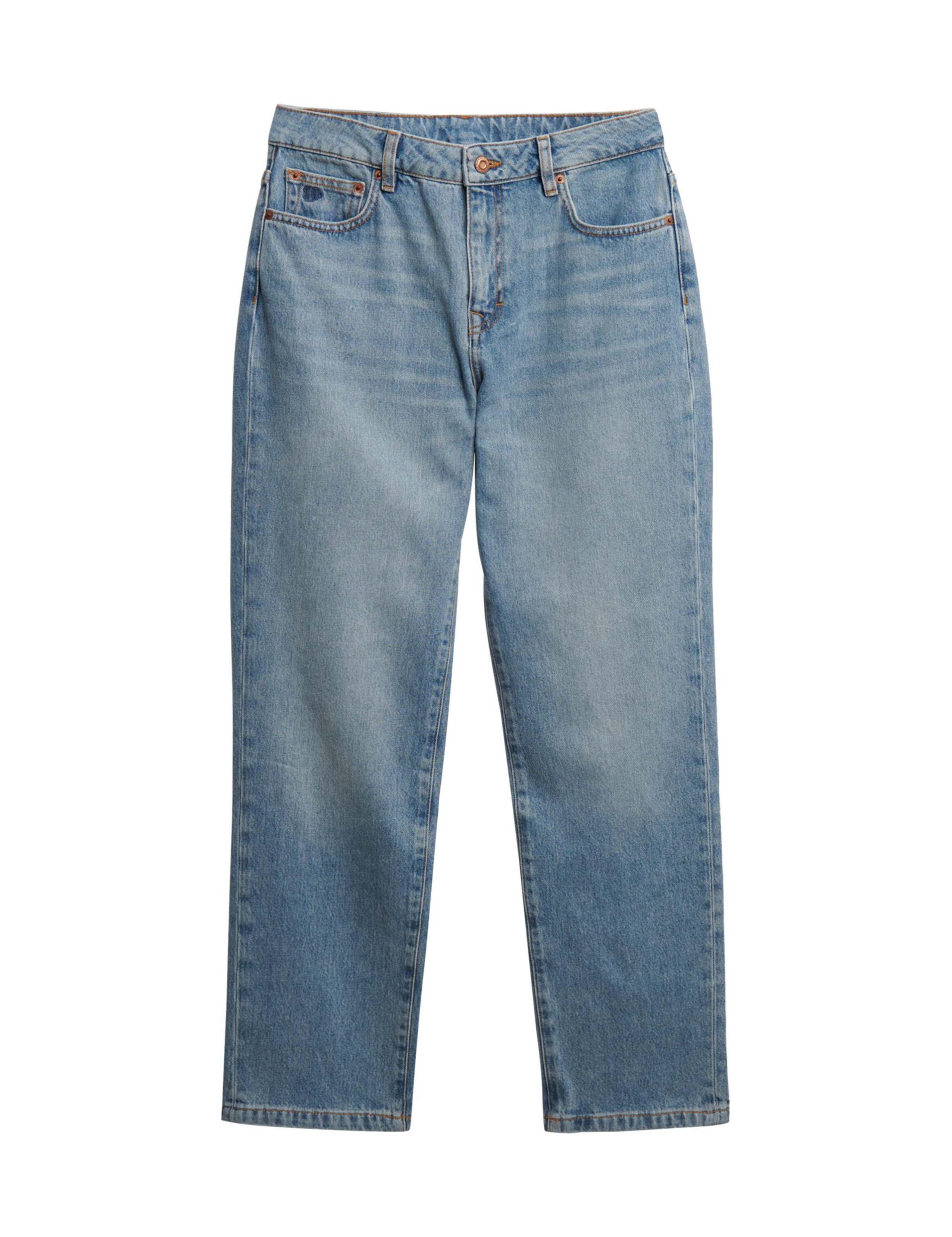 Mid Rise Straight Leg Jeans 2 of 8
