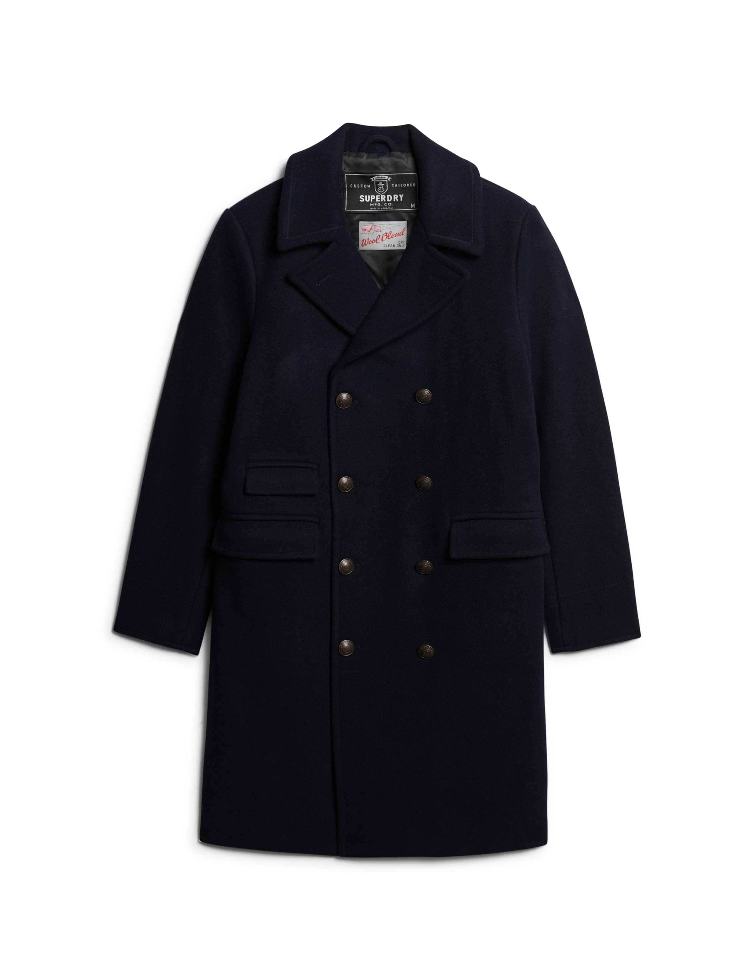 Wool Rich Double Breasted Peacoat 2 of 7