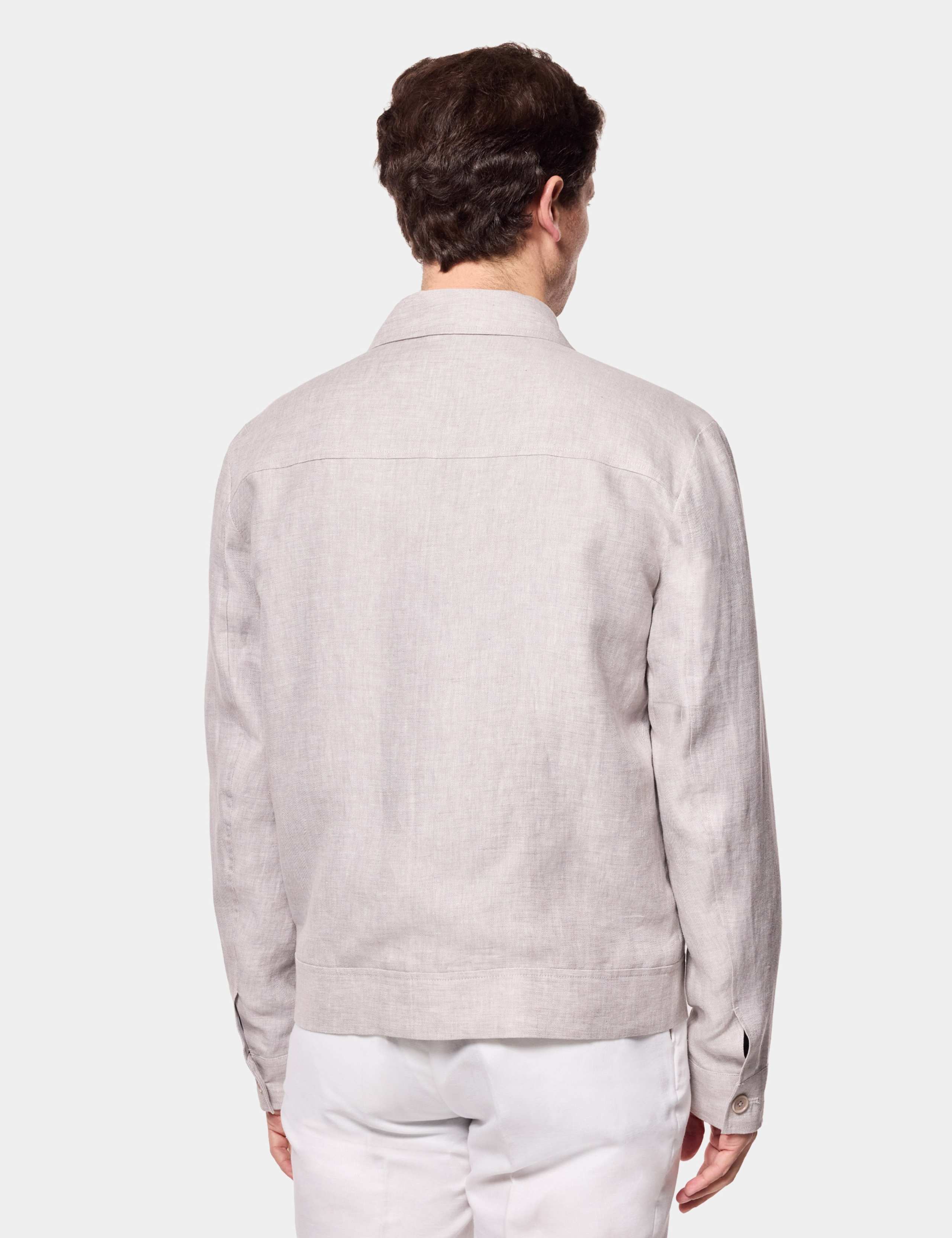 Pure Linen Lightweight Harrington Jacket 3 of 3