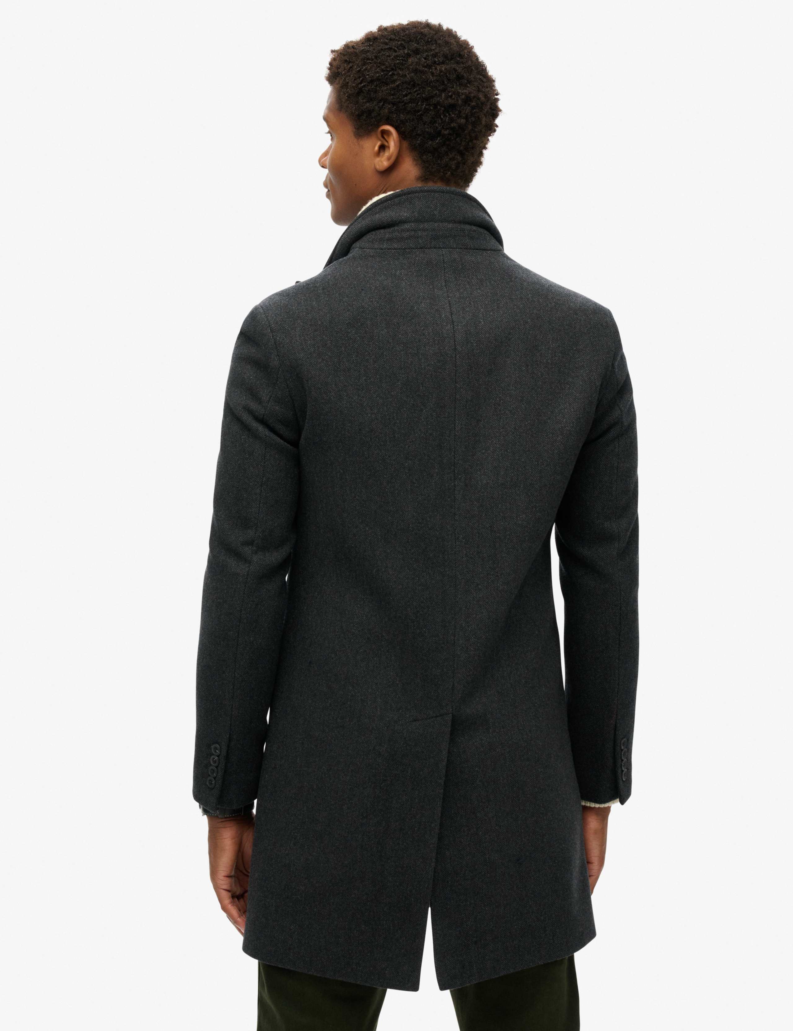 Herringbone Double Breasted Coat 5 of 7