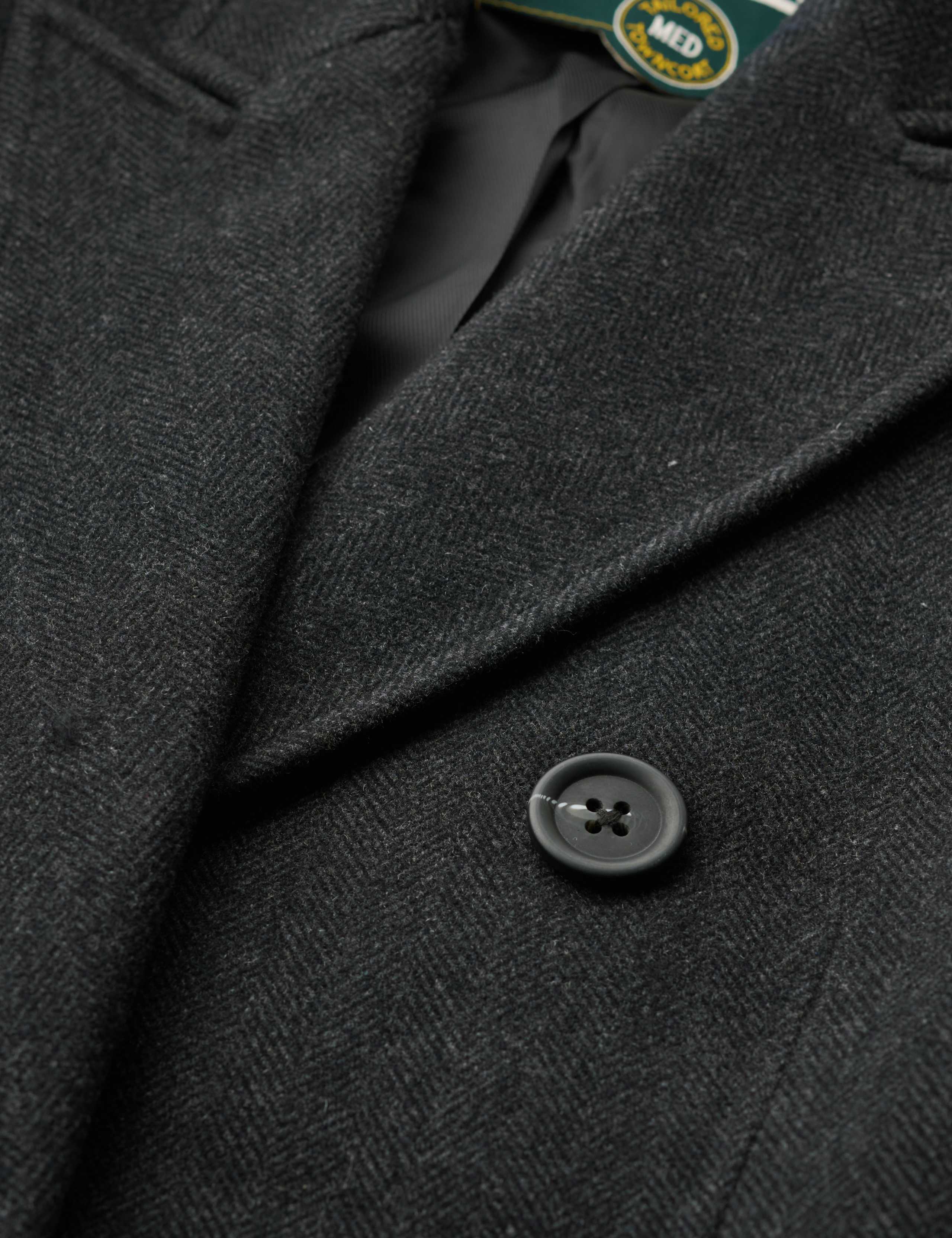 Herringbone Double Breasted Coat 7 of 7