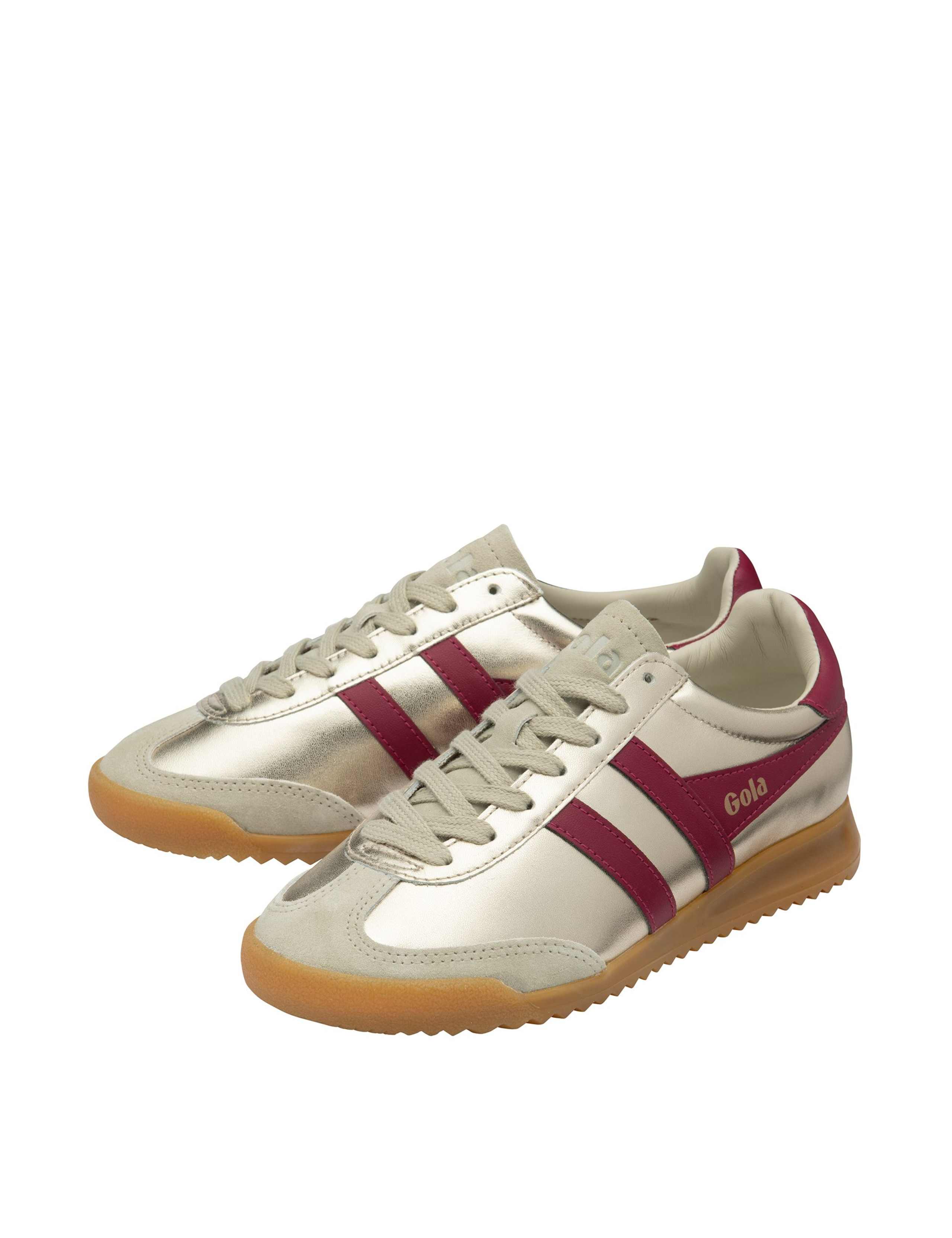 Torpedo Glimmer Leather Metallic Trainers 3 of 5