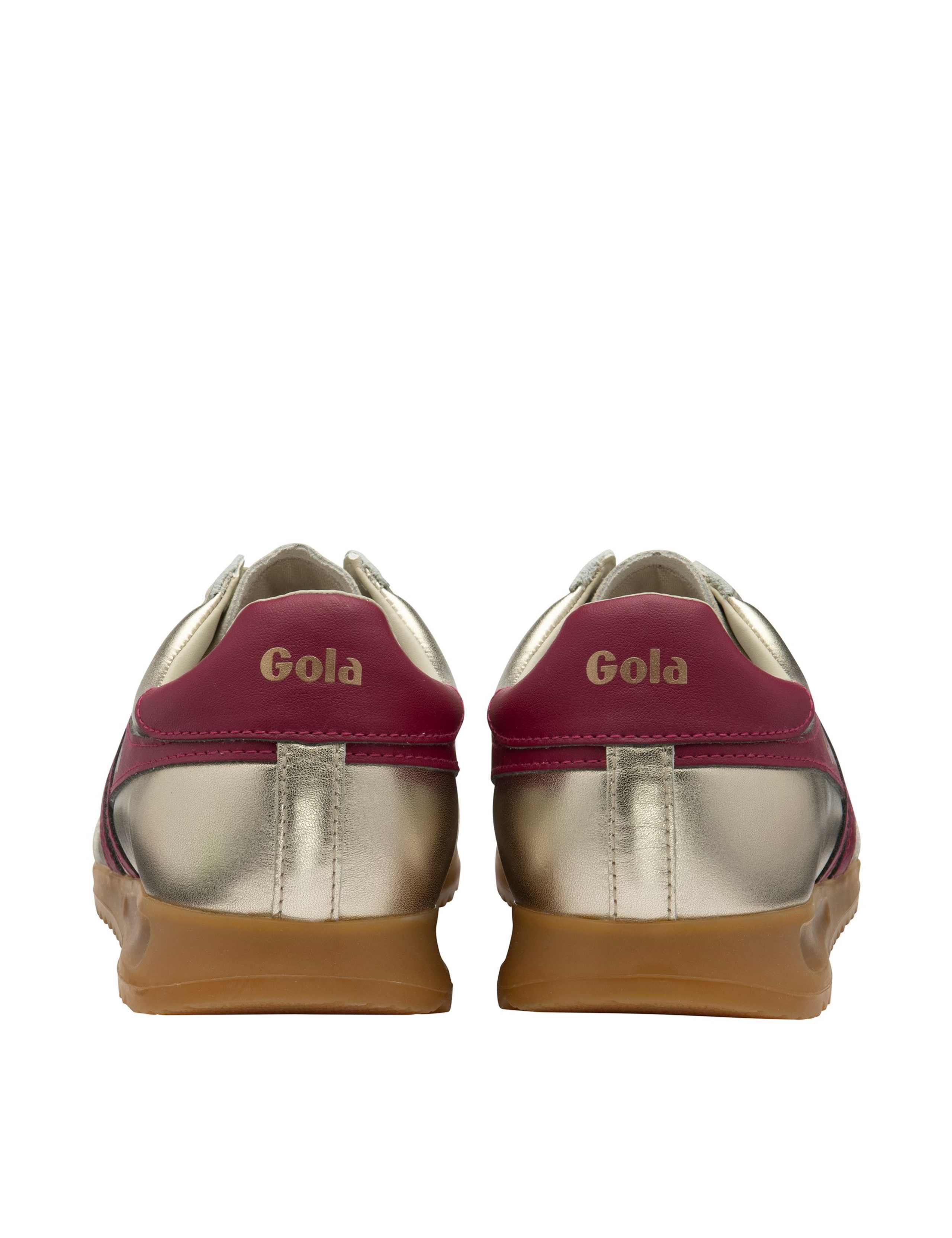 Torpedo Glimmer Leather Metallic Trainers 5 of 5