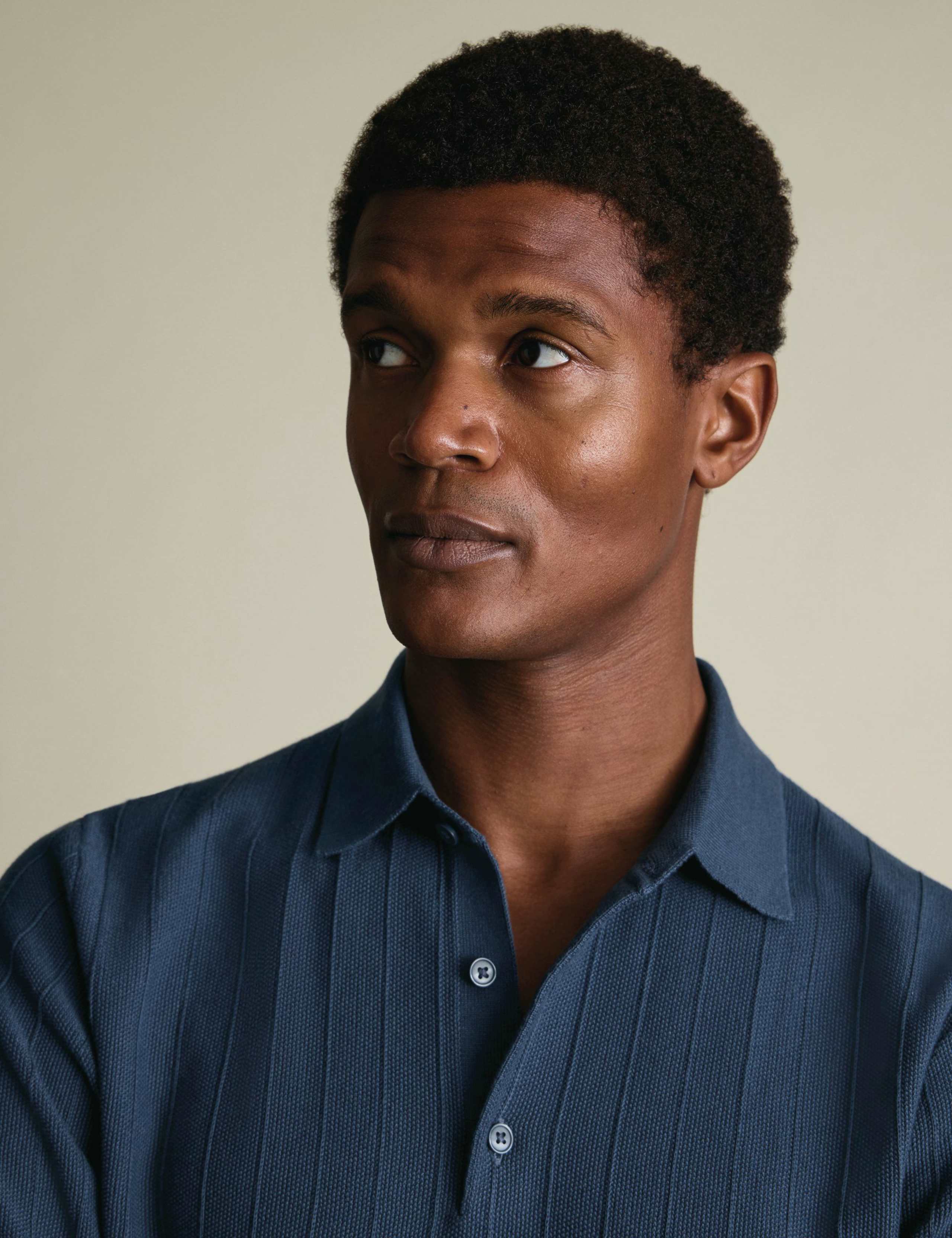 Pure Cotton Textured Knitted Polo Shirt 3 of 4